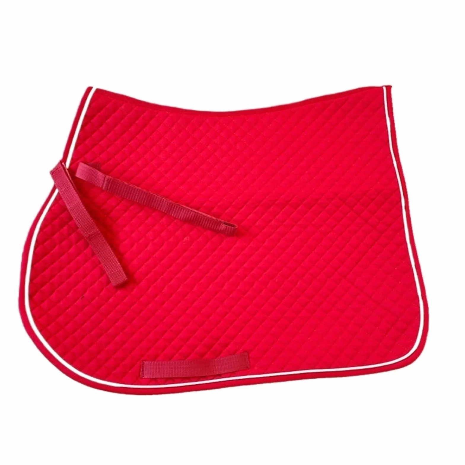 Podkładka pod siodło do jazdy konnej, Podkładka pod siodło dla konia Wielokolorowa bawełniana ochrona do jazdy konnej Amortyzacja(Red)