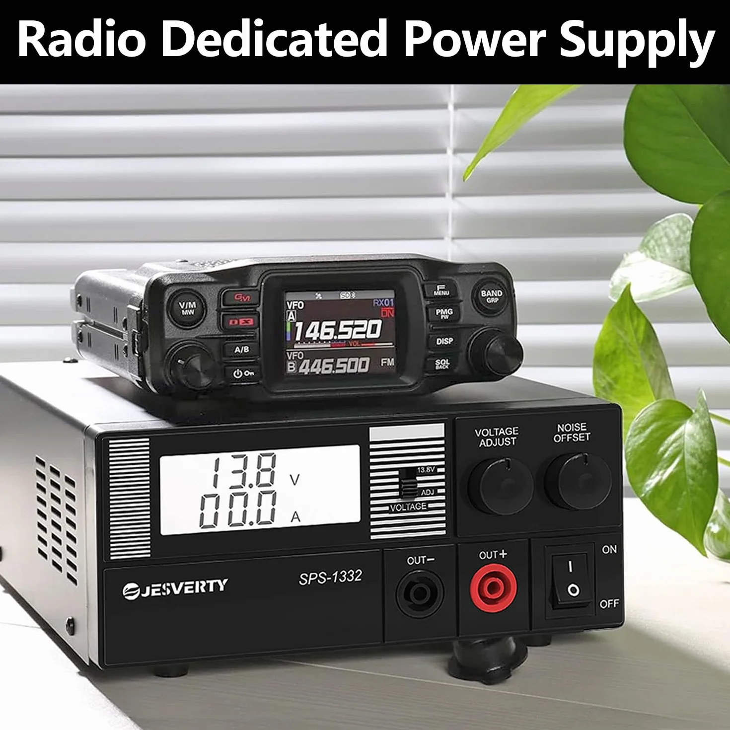 Jesverty SPS-1332 Zasilacz stołowy 30A regulowany AC-DC 13,8V 9-15V