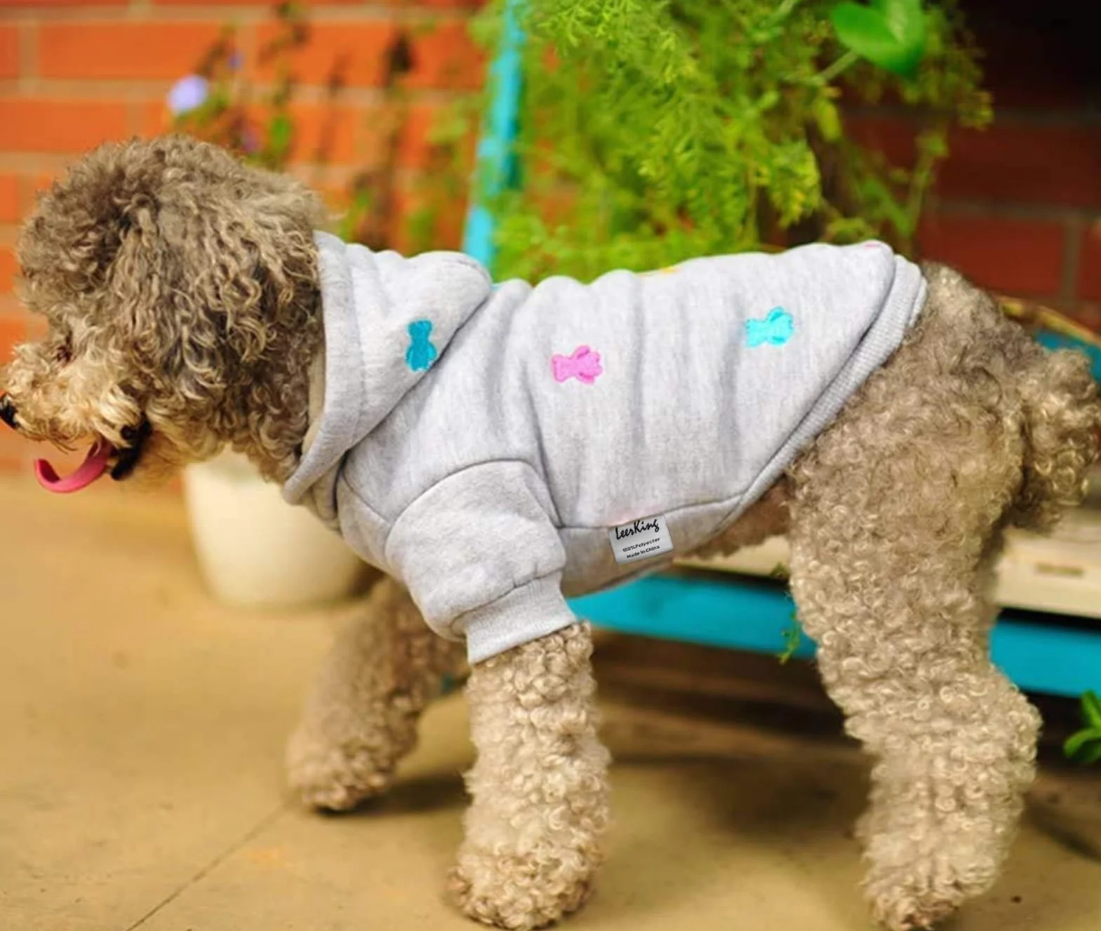LeerKing Dog Sweter Fleece Pullover Hoodie Piżama puszysty kot sweter dla małych średnich psów Francuski Bulldog Odzież Dachshund Chihuahua XS