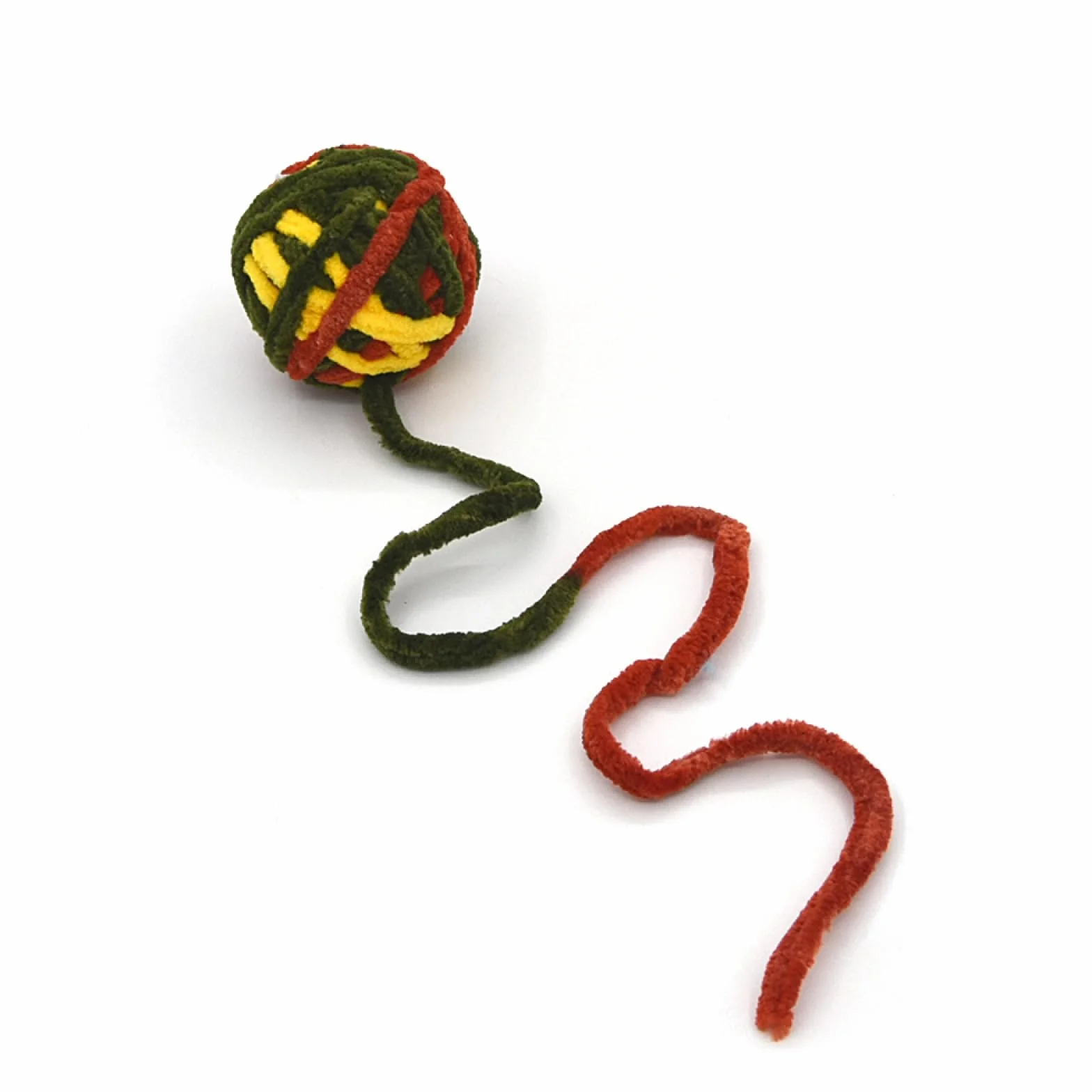 Zabawki dla kotów, Zabawki dla kotów Gryzaki i drażniące Piłki do zabawy Kolorowe wełniane kulki Akcesoria Zabawka Fidget 2 szt. I
