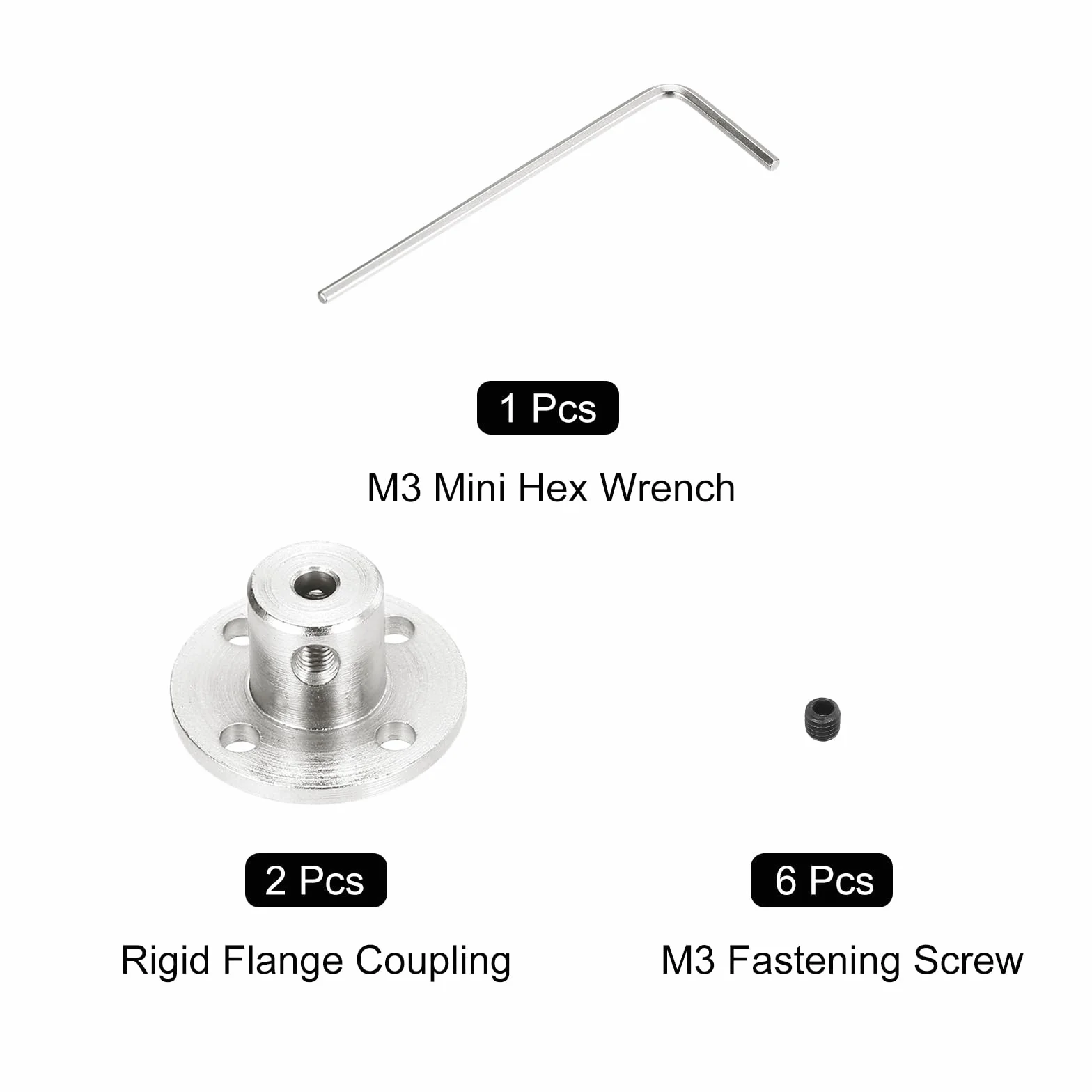 QUARKZMAN Łączniki kołnierzowe 3 mm Rigid Guide Coupler do silników modeli RC
