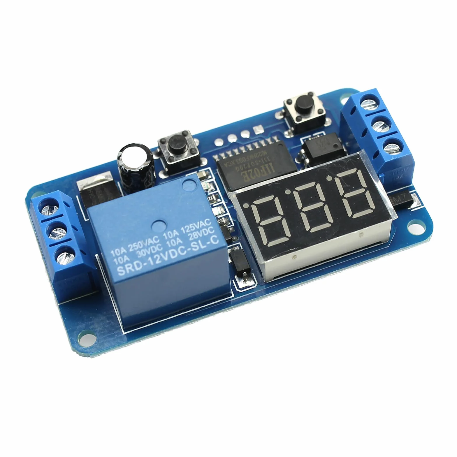 QUARKZMAN Moduł ekranu LCD OLED 1,3 cala z lutowanym 4 pinami 128 x 64 Rozdzielczość wyświetlacza komunikacyjnego I2C IIC, kolor wyświetlacza biały