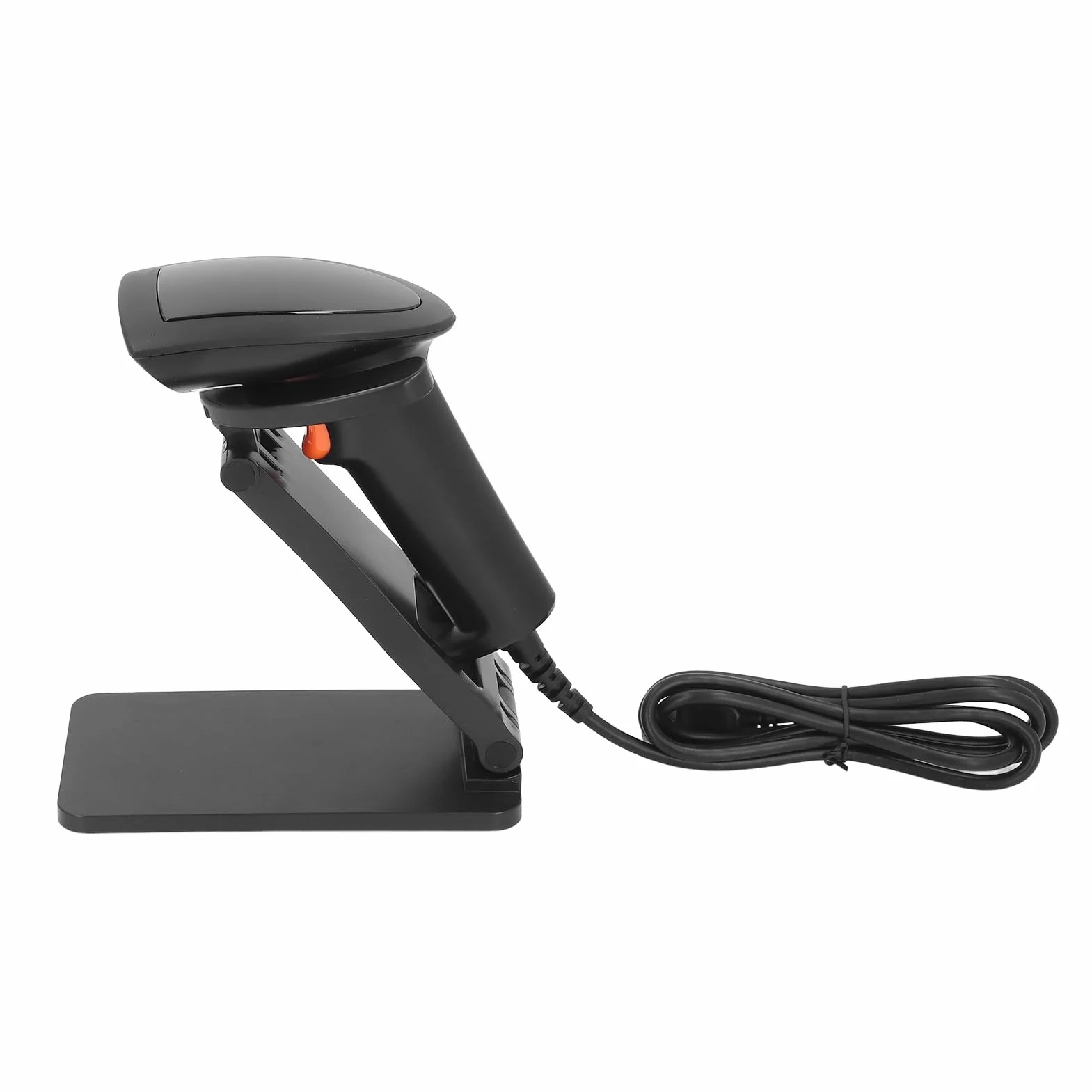 Fafeicy Skaner Kodów Kreskowych USB Przewodowy Czytnik Kodów QR 1D 2D ze Stojakiem