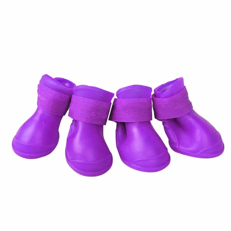 Buty dla Psów, 4PCS S DOG BOTS Buty do Gorącego Chodnika z Zagęszczonym Bez Poślizgu Lekkie Miękkie Wodoszczelne na Deszcz (S)