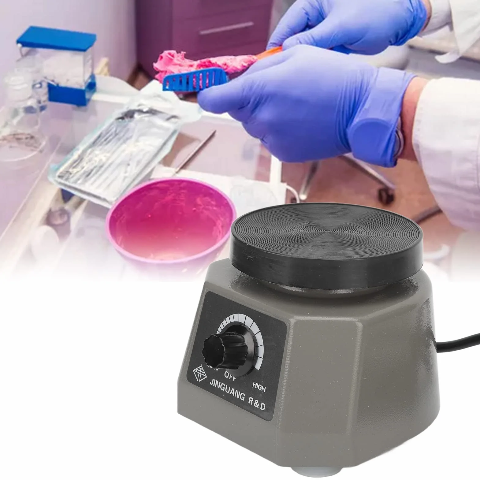 Wytrząsarka do Laboratorium Dentystycznego Oscylator Okrągła Płyta Regulacja Prędkości 220 V