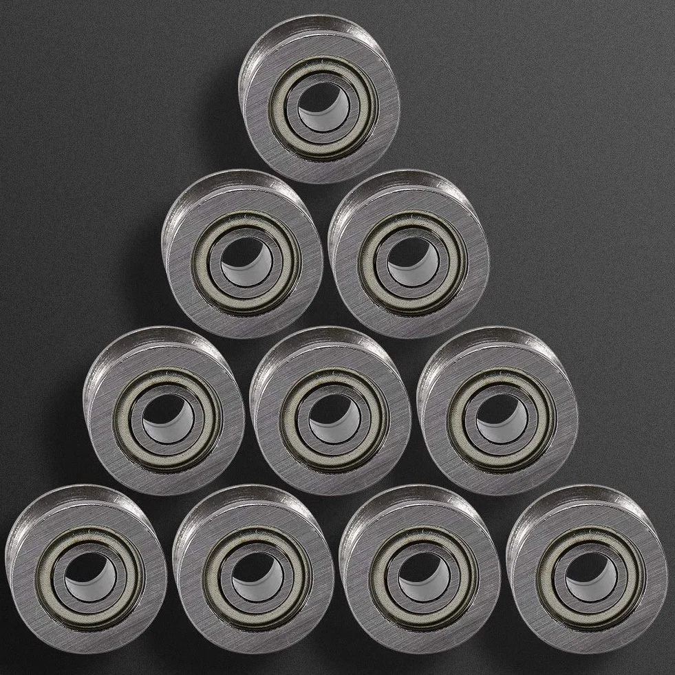 Koło pasowe prowadzące z łożyskami kulkowymi U624ZZ 10 szt. 4x13x7 mm