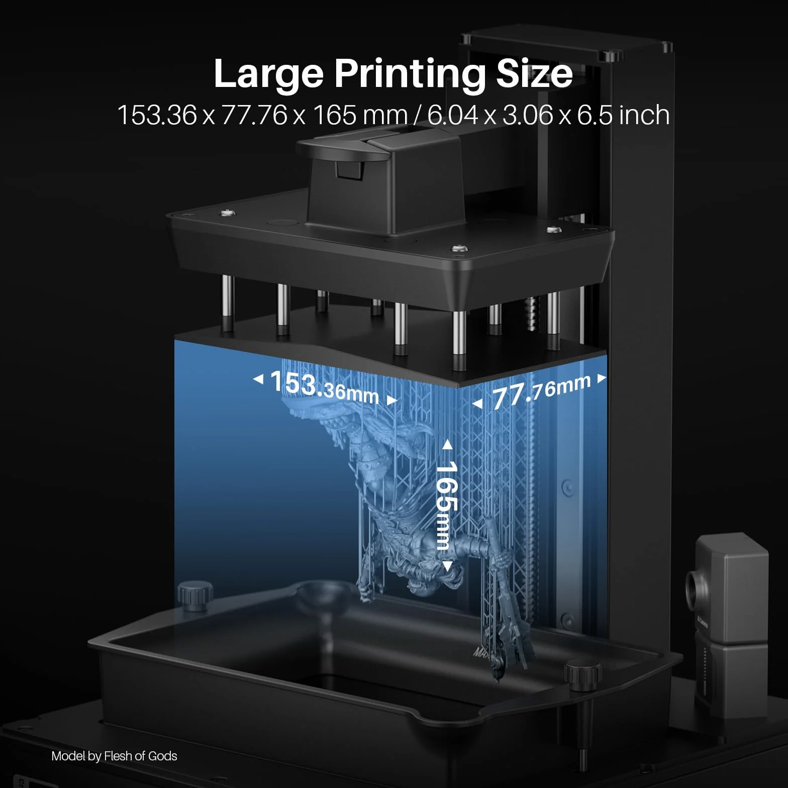 ELEGOO Mars 5 Ultra 9K Resin Drukarka 3D 150 mm/h Automatyczne Poziomowanie WiFi 153,36x77,76x165 mm