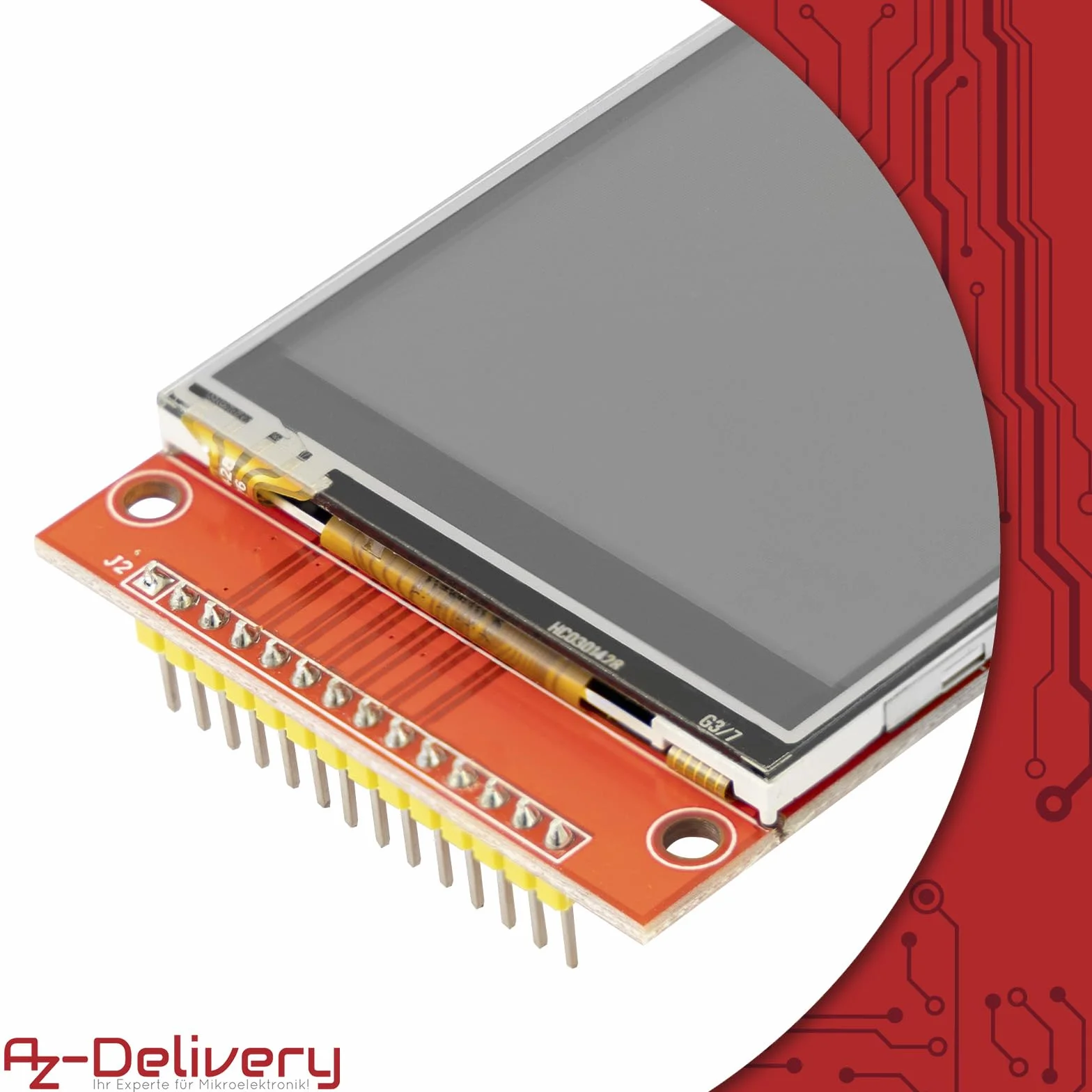 AZDelivery Wyświetlacz dotykowy LCD TFT 2,8 cala – kompatybilny z Arduino i Raspberry Pi – rozdzielczość 320 x 240, sterownik ILI9341, interfejs SPI