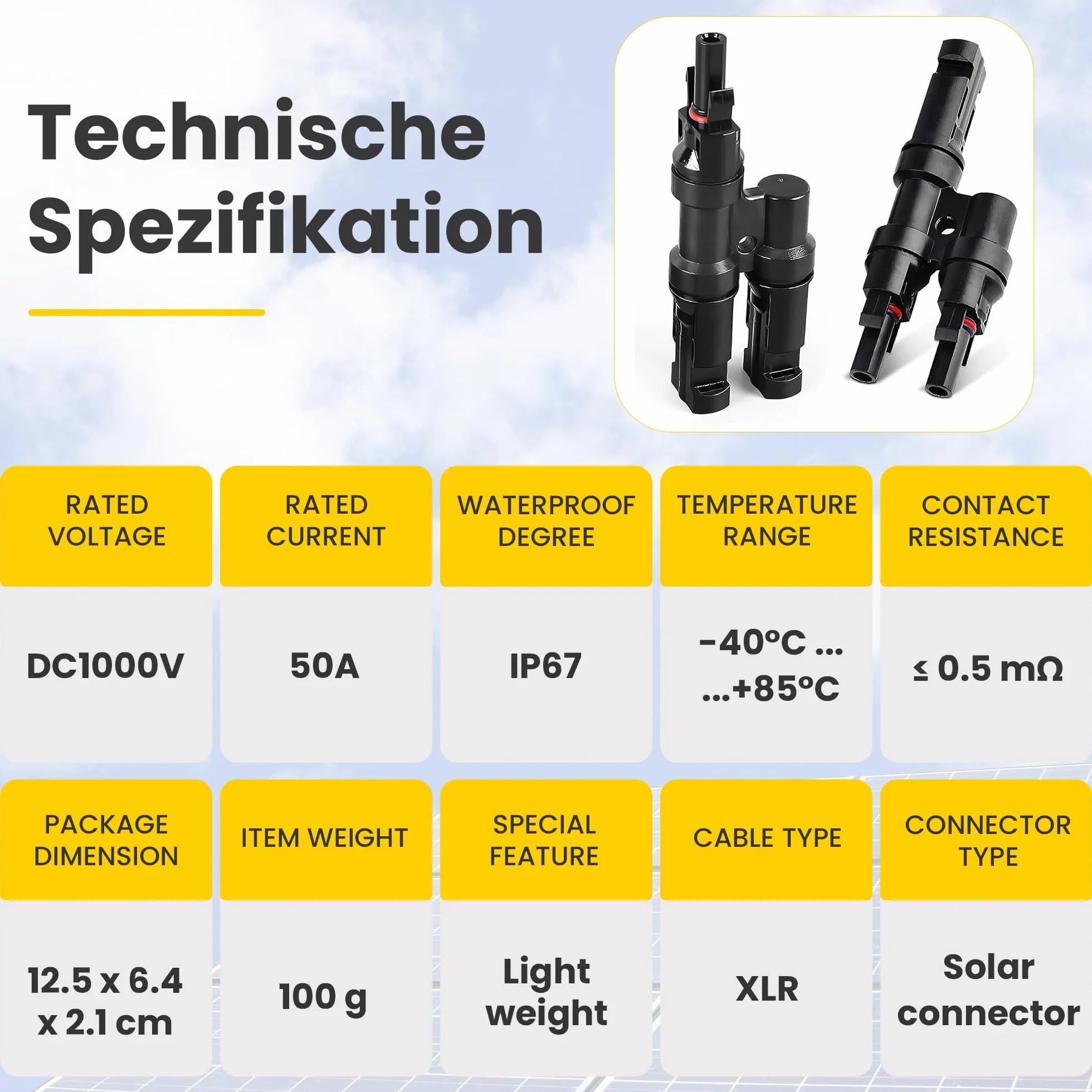 Offgridtec 000-000-002 Gniazda rozgałęźne, Czarny, 2 Sztuki