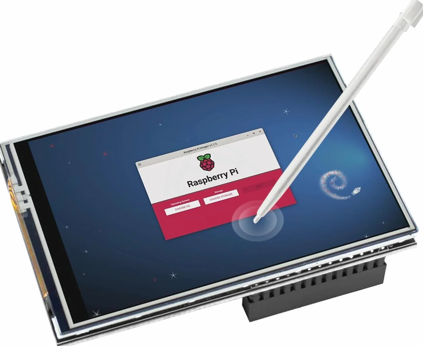 Ekran dotykowy 3,5 cala TFT LCD 320x480 do Raspberry Pi 5