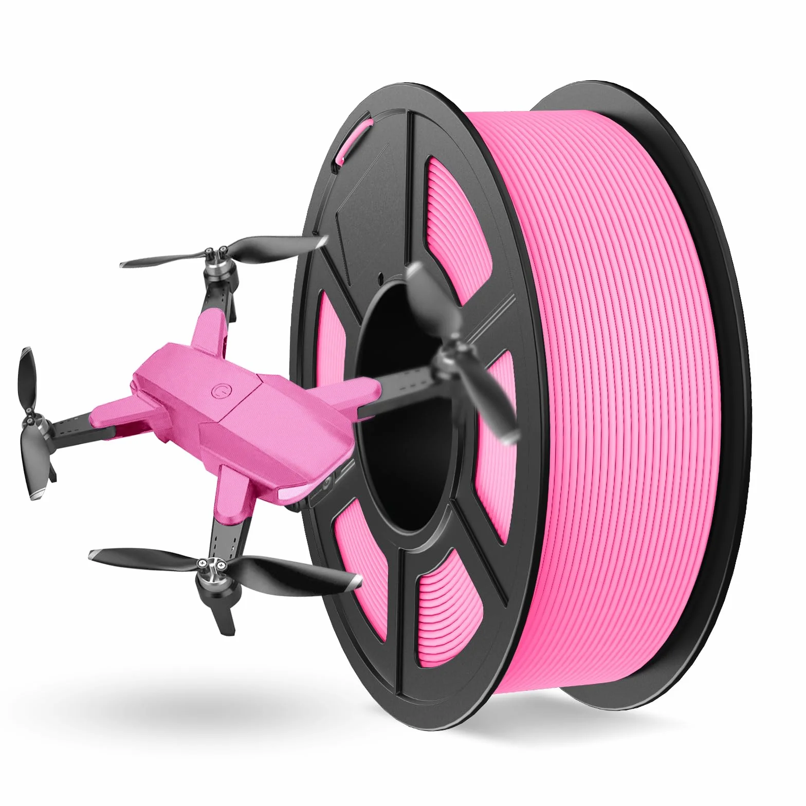 JAYO Rapid Matte PETG filament 1,75 mm, High Speed 50-600 mm/s, filament do drukarki 3D, dokładność wymiarowa +/- 0,02 mm dla większości drukarek FDM 3D, 1,1 kg/szpula (2,43 lbs), różowy