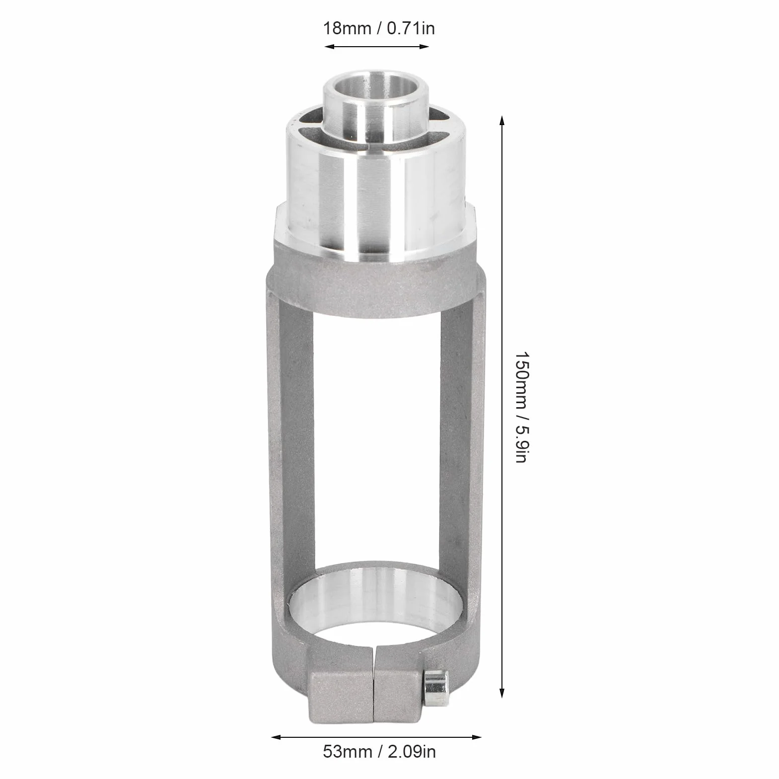 Adapter Wiertła do Otworów Kwadratowych 38-43 mm, Nasadka do Dłutowania Aluminiowa do Wiertarki Ręcznej