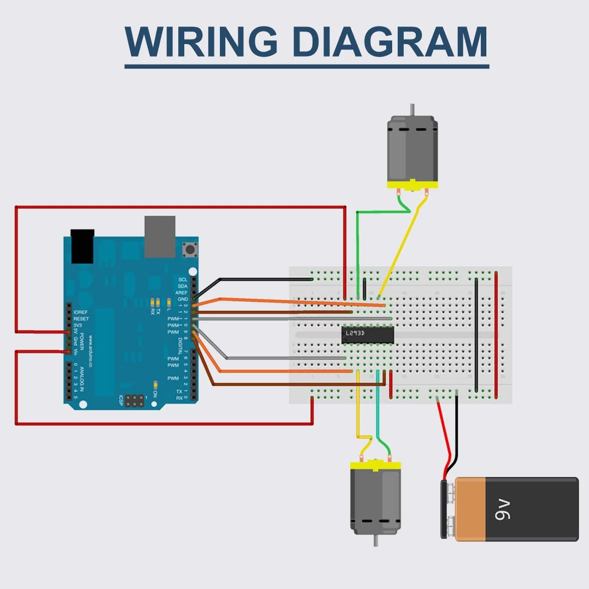 Sterownik silnika krokowego L293D DIP16 4-kanałowy sterownik silnika chip do Arduino z 10 gniazdami 16P IC