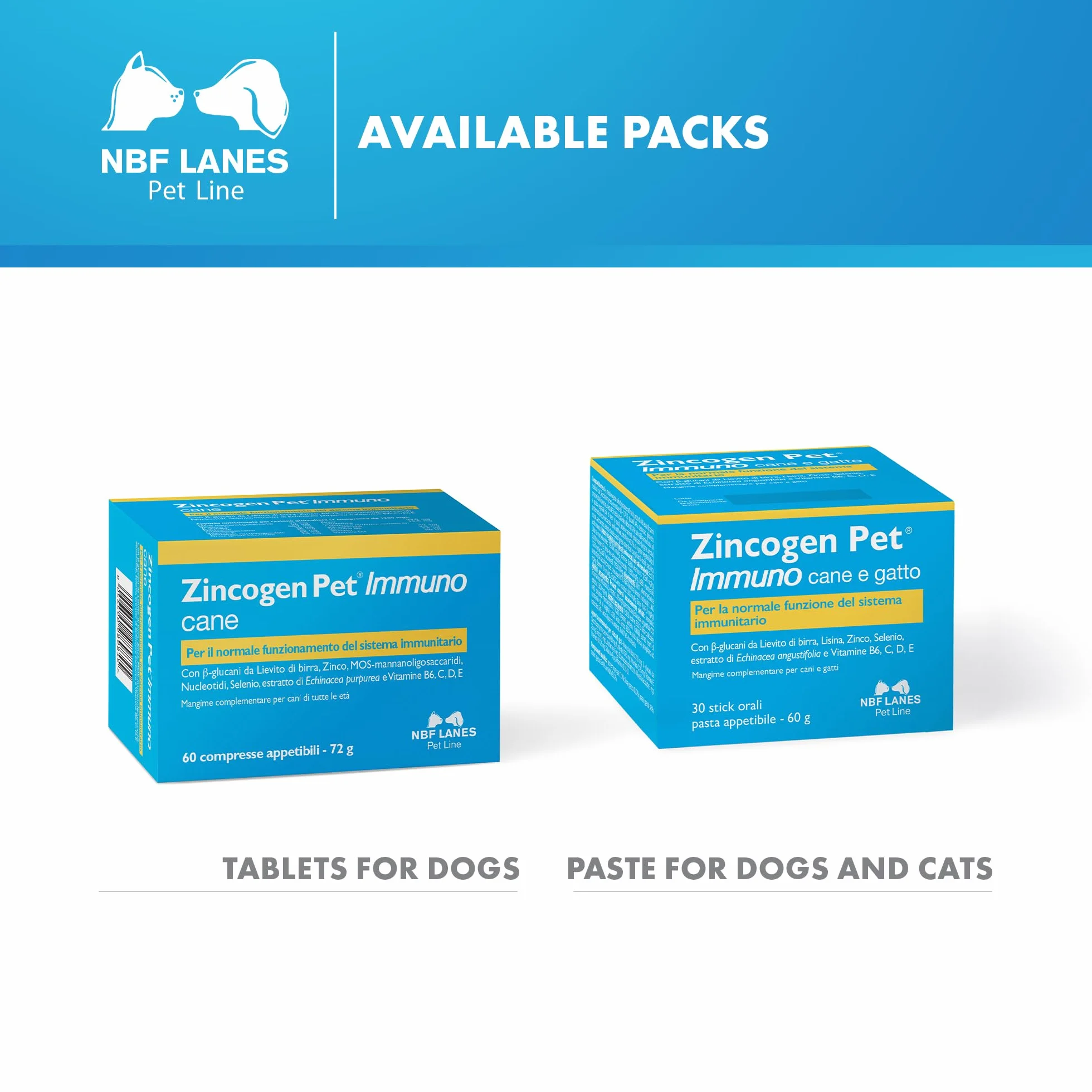 Zincogen Pet Immuno cane e gatto – pasta 30 saszetek NBF Lanes