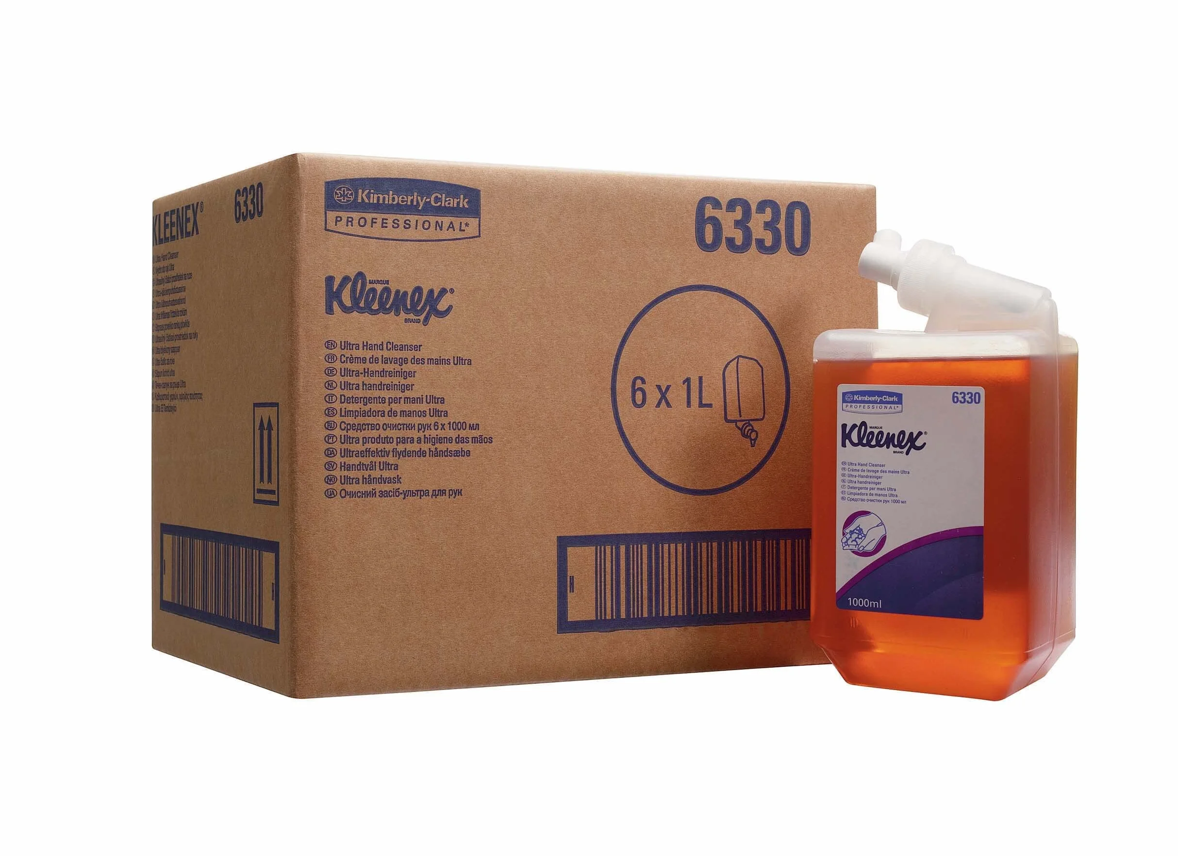 Kleenex Ultra mydło do rąk 1 litr bursztynowe 6 kaset