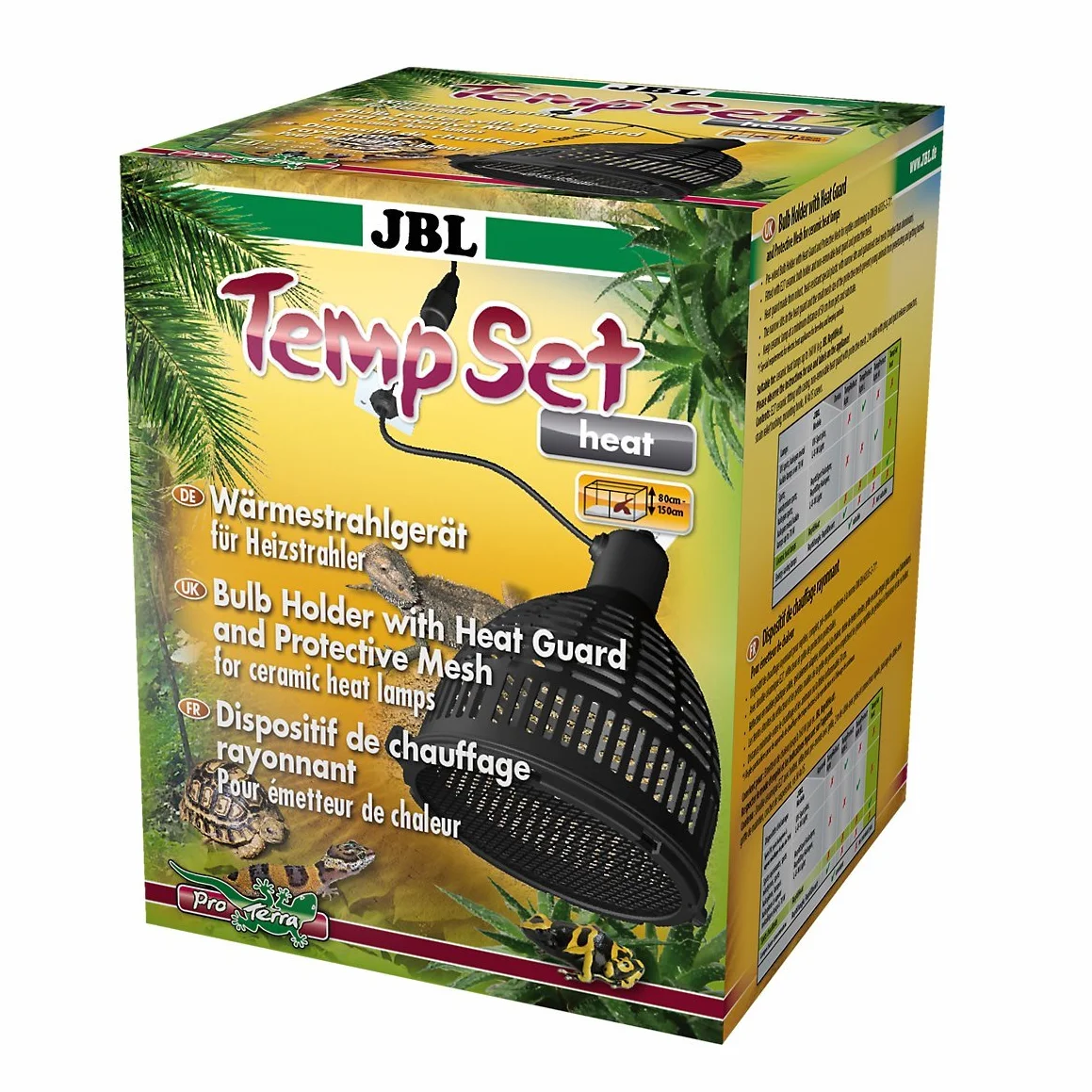 JBL TempSet Heat 71185 zestaw instalacyjny z oprawką ceramiczną do promienników ciepła osłona osłona ochronna kratka ochronna, 160 W, E27
