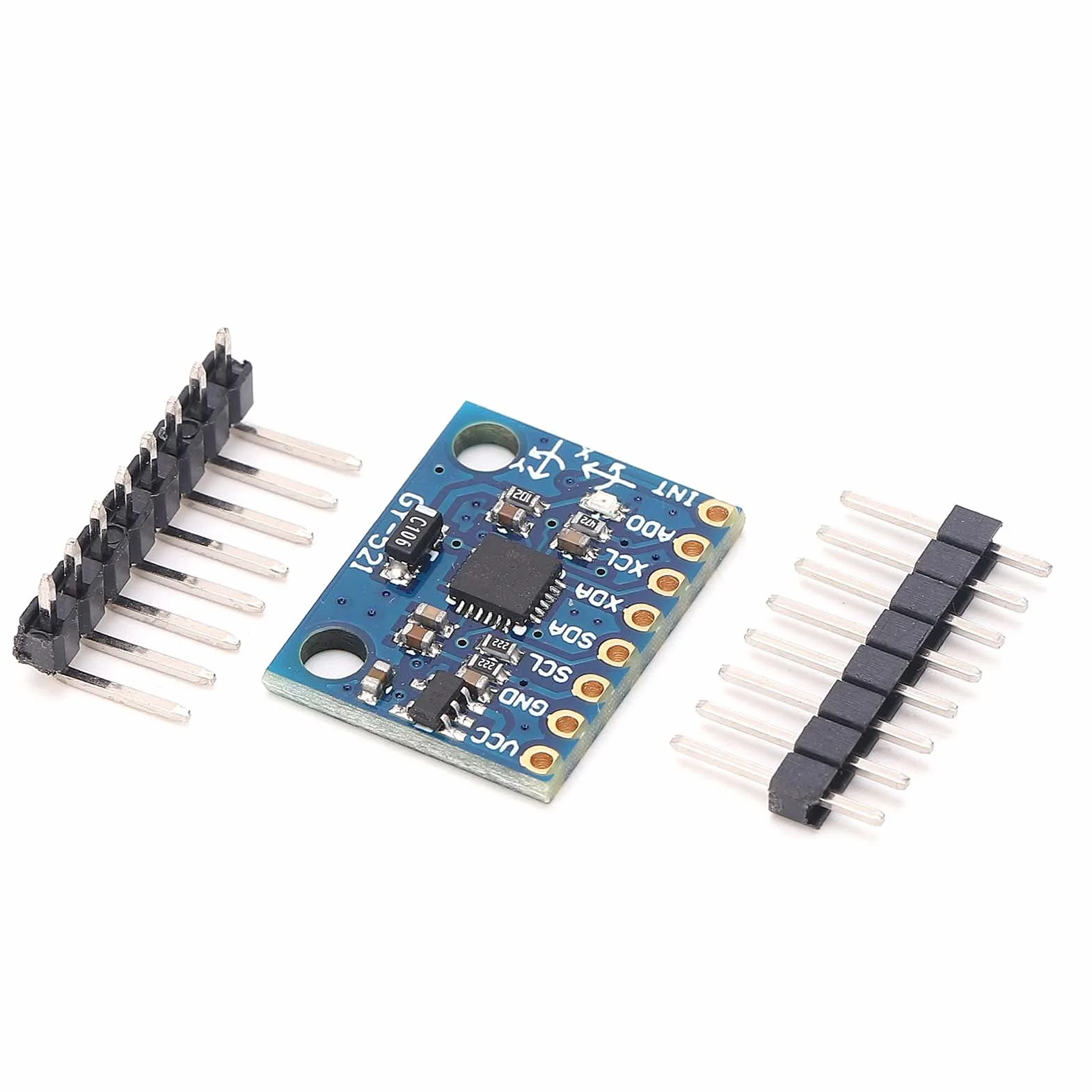ZJchao Moduł MPU‑6050, 3-osiowy moduł Czujników żyroskopowych Czujników żyroskopowych Płytka Akcelerometru 6DOF GY‑521 MPU‑6050 PCB 3-osiowa Płytka Akcelerometru dla Systemu /