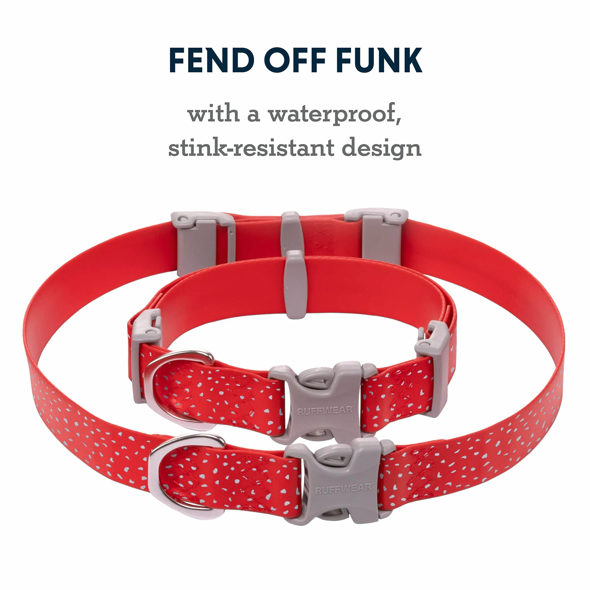 Confluence Collar, 35 cm - 50 cm, czerwony sumowak