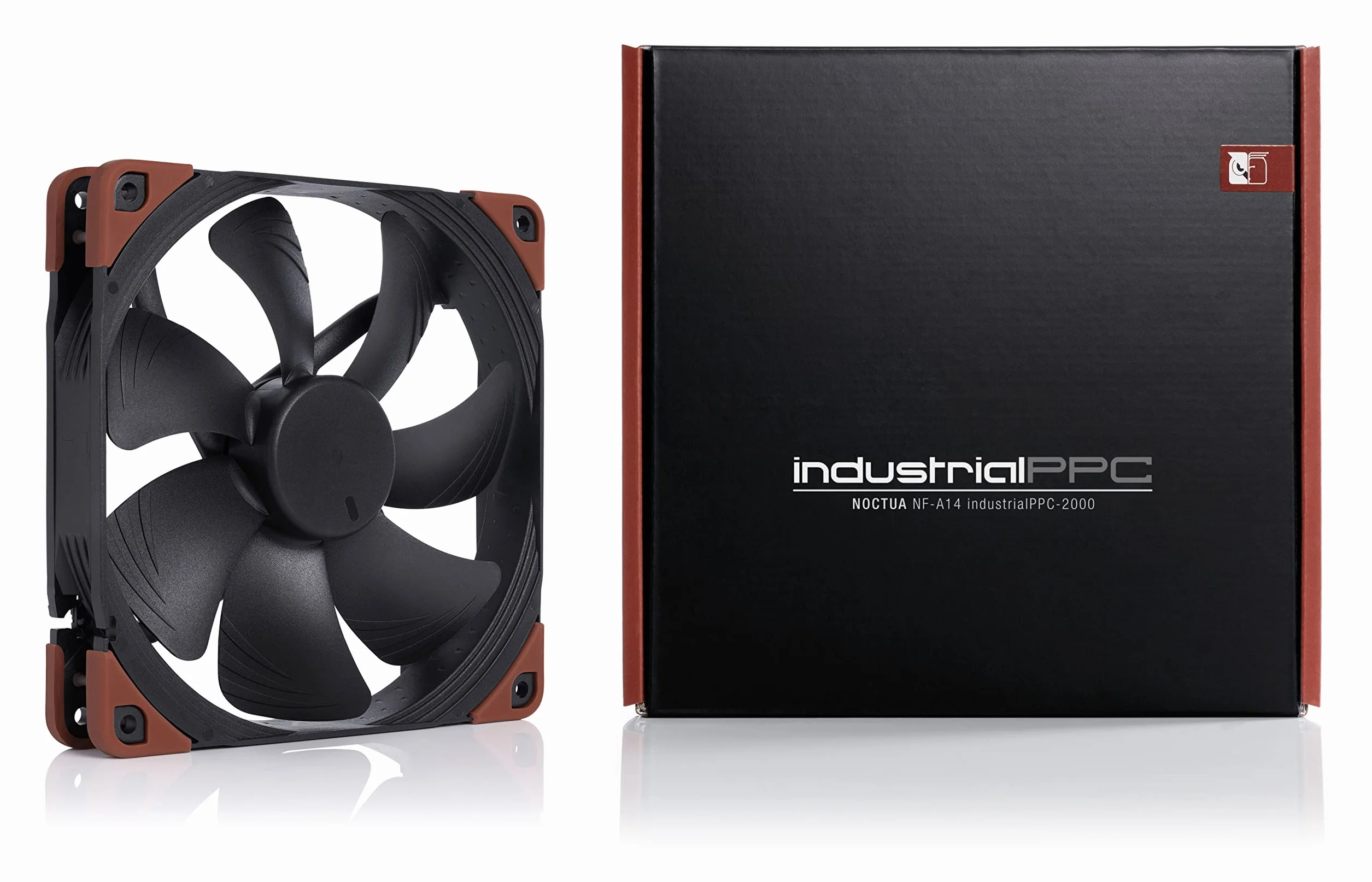 Noctua NF-A14 iPPC-2000, 3-Pinowy, Wysokowydajny Wentylator o Prędkości 2000 obr./min (140 mm, Czarny)