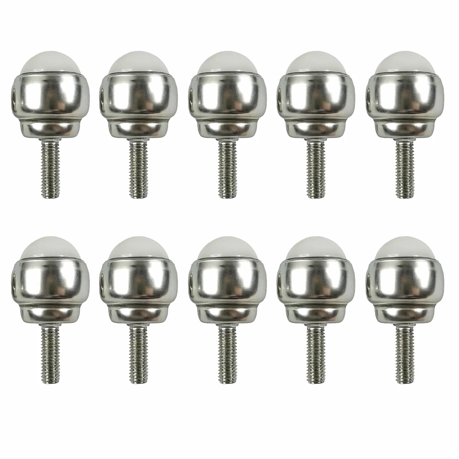 Obrotowe Kółka Kulkowe Ze Stali Węglowej M5 Mini Ball Bearing Universal Wheel Nylonowa Kula 10szt