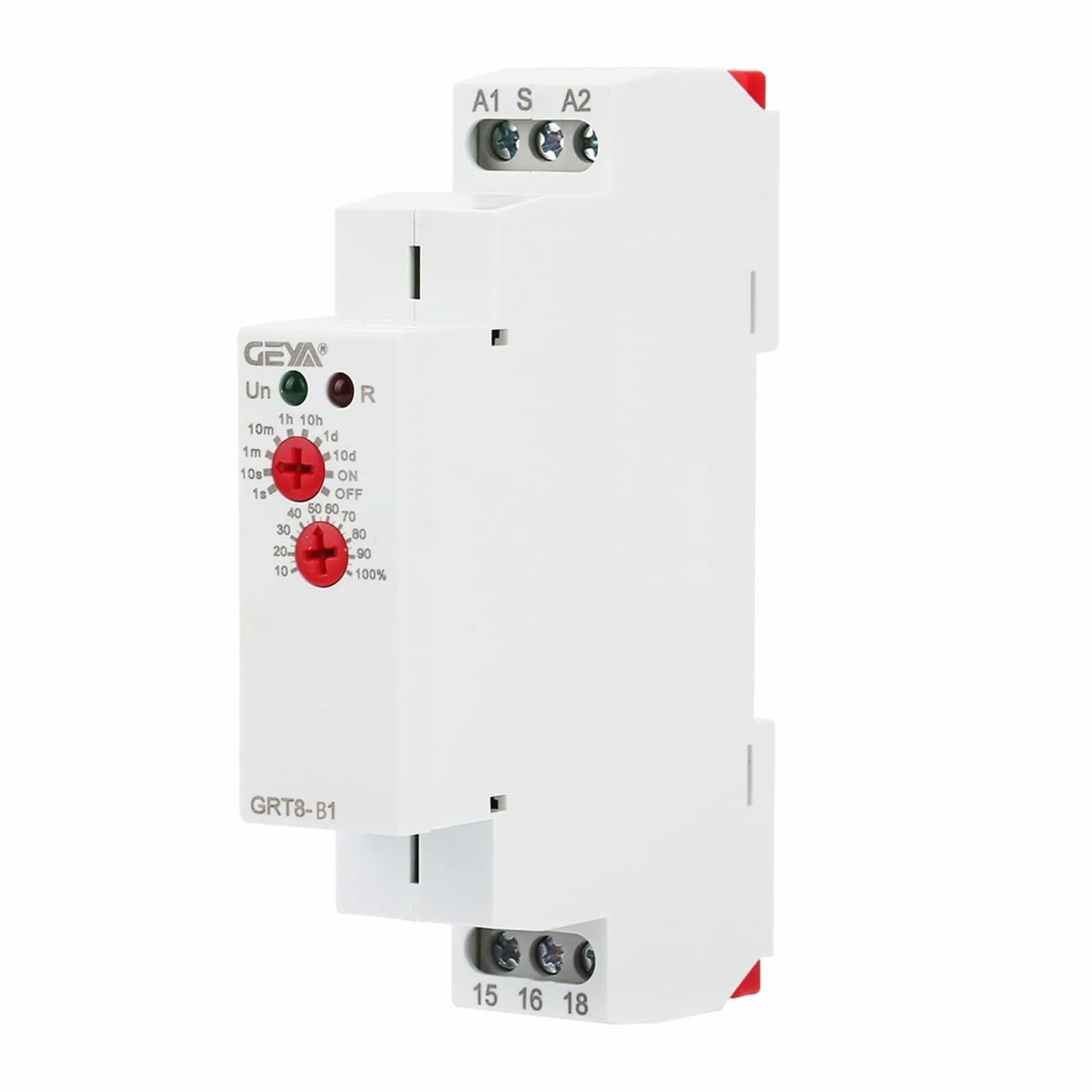 Przekaźnik czasowy 230 V, GRT8-B1 mini wyłącznik czasowy, opóźnienie, programator czasowy, listwa montażowa, timer, typ szyny DIN, AC 220 V