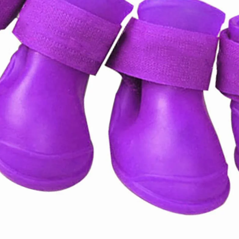 Buty dla Psów, 4PCS S DOG BOTS Buty do Gorącego Chodnika z Zagęszczonym Bez Poślizgu Lekkie Miękkie Wodoszczelne na Deszcz (S)
