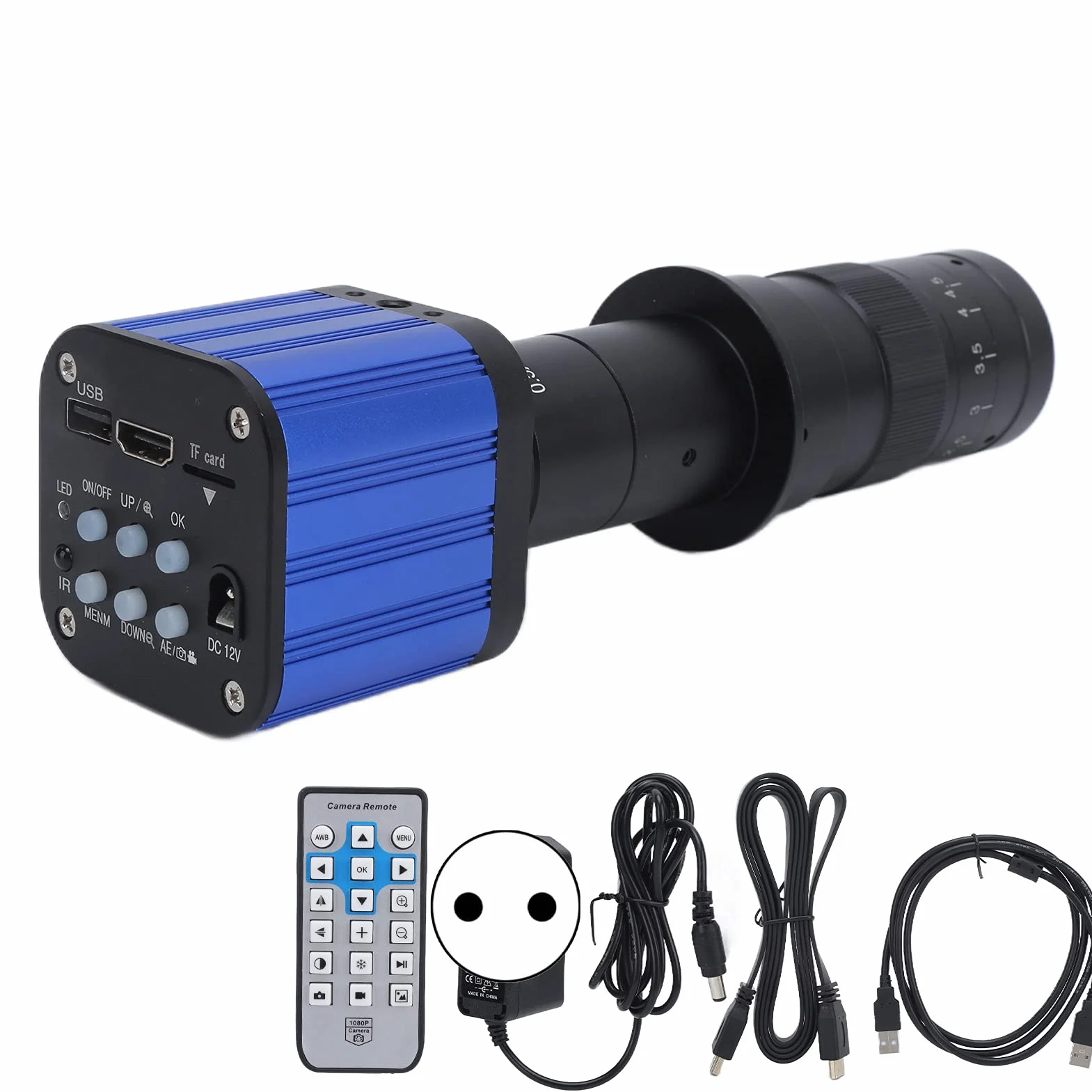 Kamera mikroskopowa C-Mount USB HDMI 4K 180x 110-240V