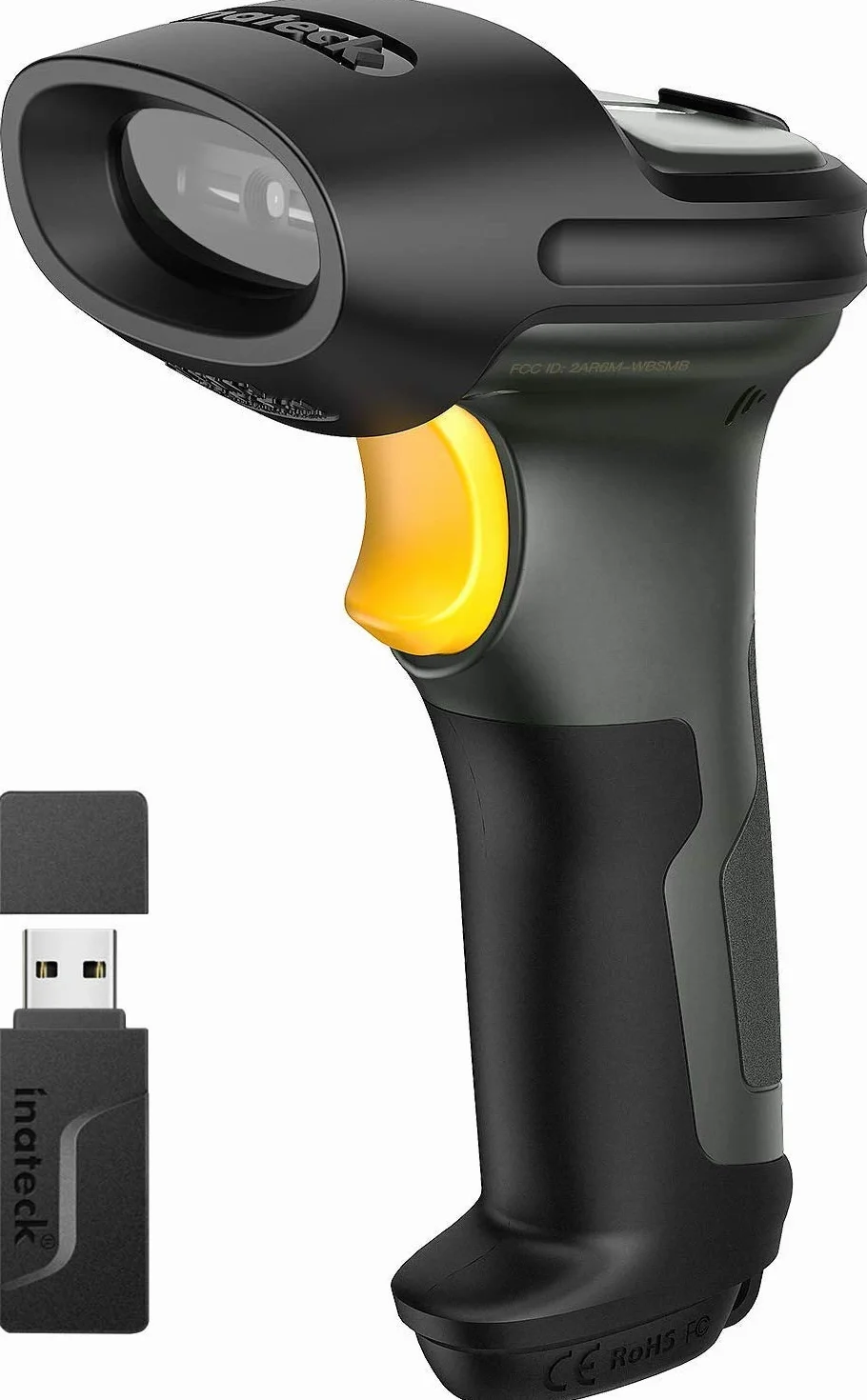 Inateck Bezprzewodowy skaner kodów kreskowych 1D Bluetooth 400 m 2600 mAh Pro 7