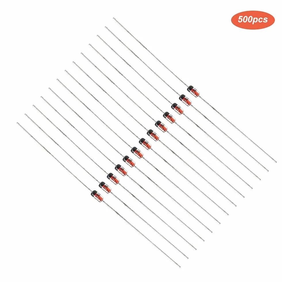 Dioda szybkiego przełączania 1N4148 200 mA 100 V 500 sztuk