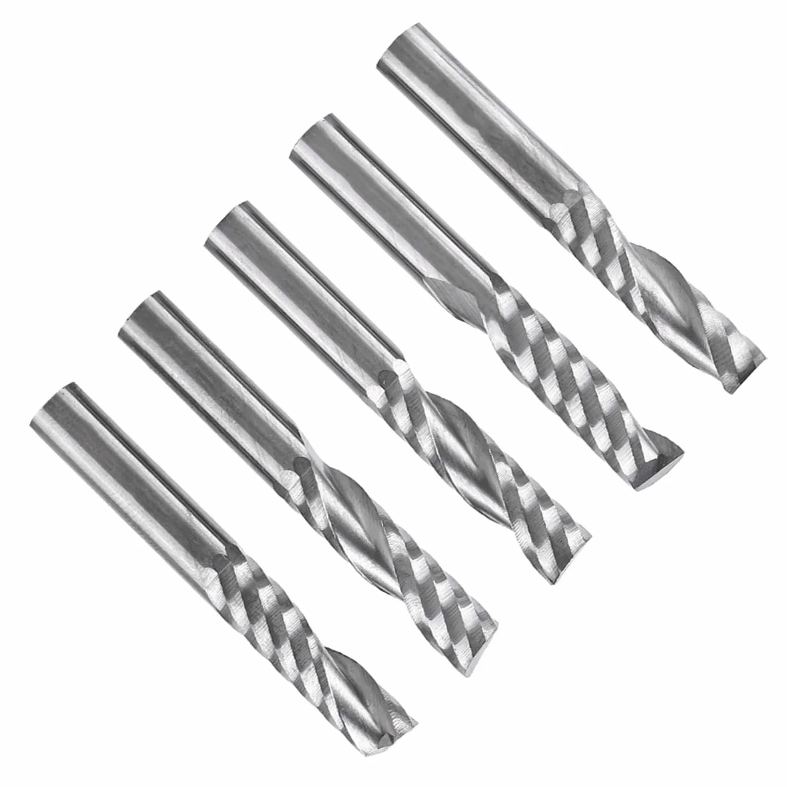 5 sztuk 6 mm trzpień frez wolframowy Frese, Frez do frezowania Alluminio 6 mm Frez z węglików spiekanych Frez spiralny do cięcia miękkich materiałów