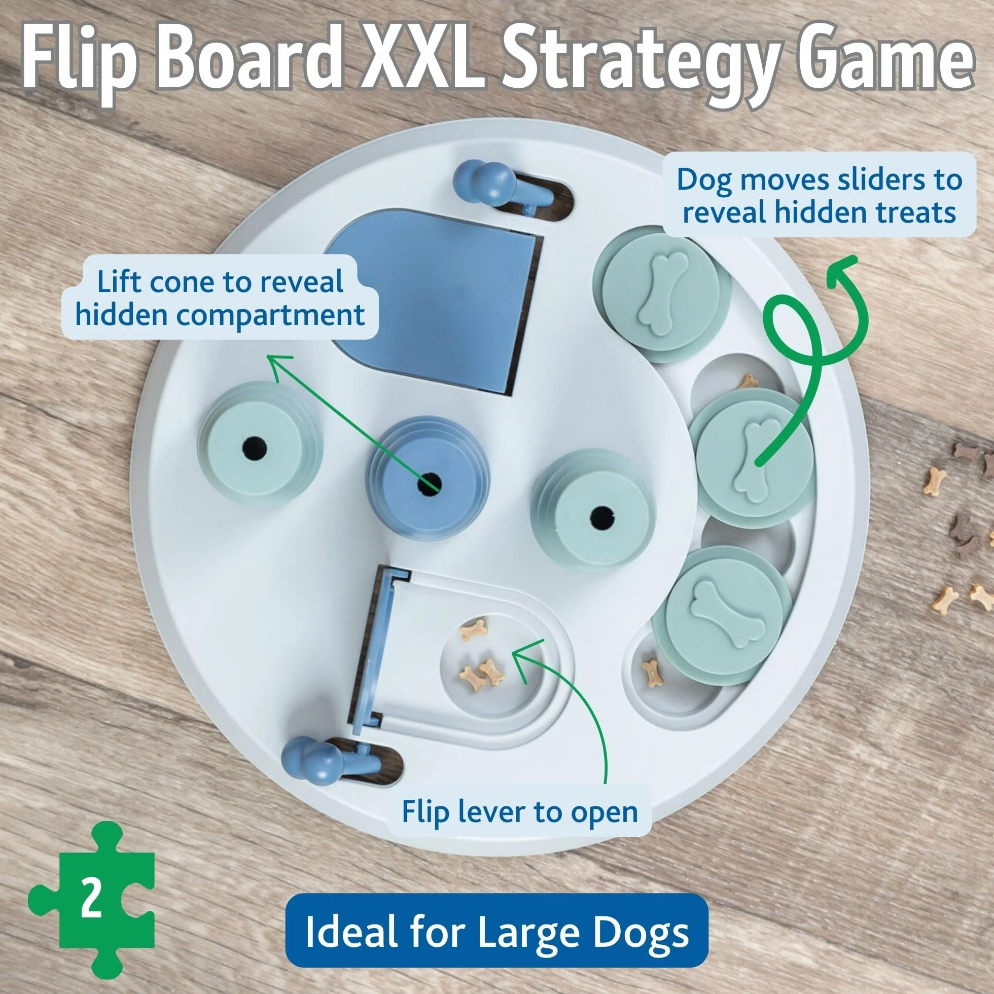 TRIXIE Dog Activity Flip Board XXL tworzywo sztuczne ø 28 cm