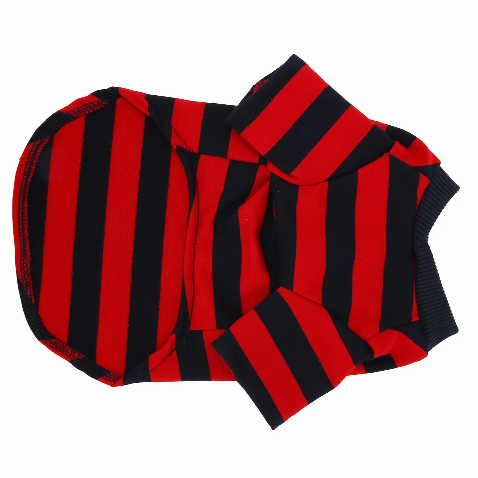 Akozon Miękki, Oddychający Sweter w Paski dla Psa 2-nożny T-shirt Ubrania Wiosna Czerwony Niebieski - Ubranka dla Zwierząt, odzież i Akcesoria, Koszulki dla Psów (S)