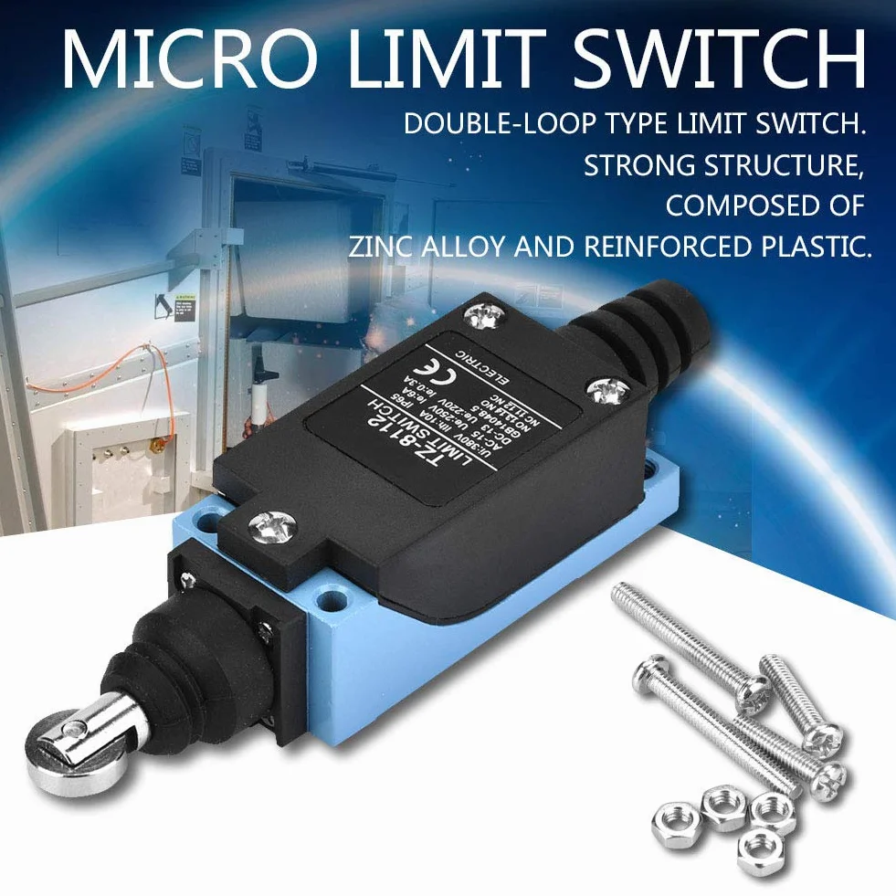 Wyłącznik krańcowy 250 V wodoodporny miniaturowy 1NO+1NC automatyczny reset