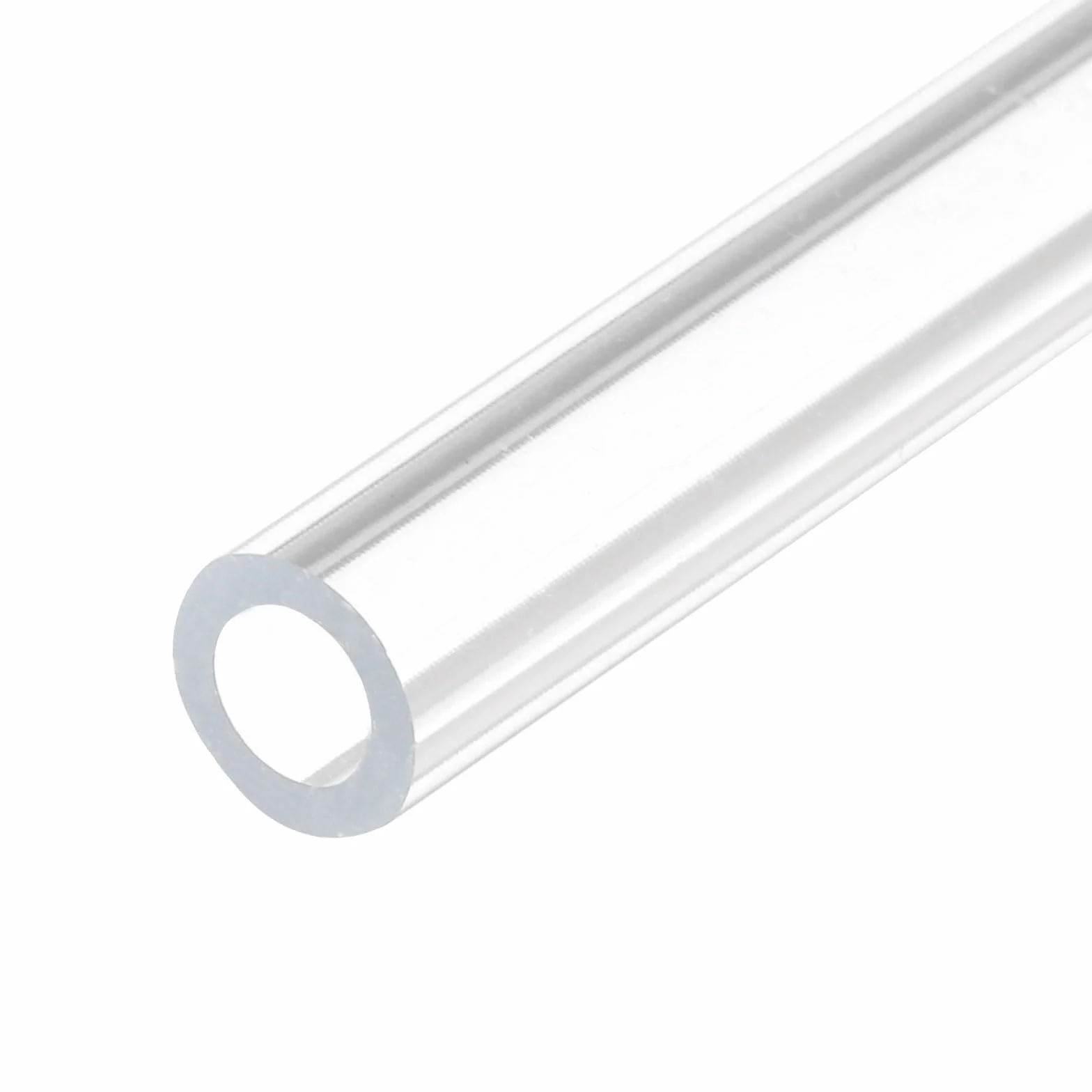 QUARKZMAN Przezroczysty akryl twardy okrągły wąż 5 mm ID 8 mm OD 12" do lamp i latarni, system chłodzenia wodą