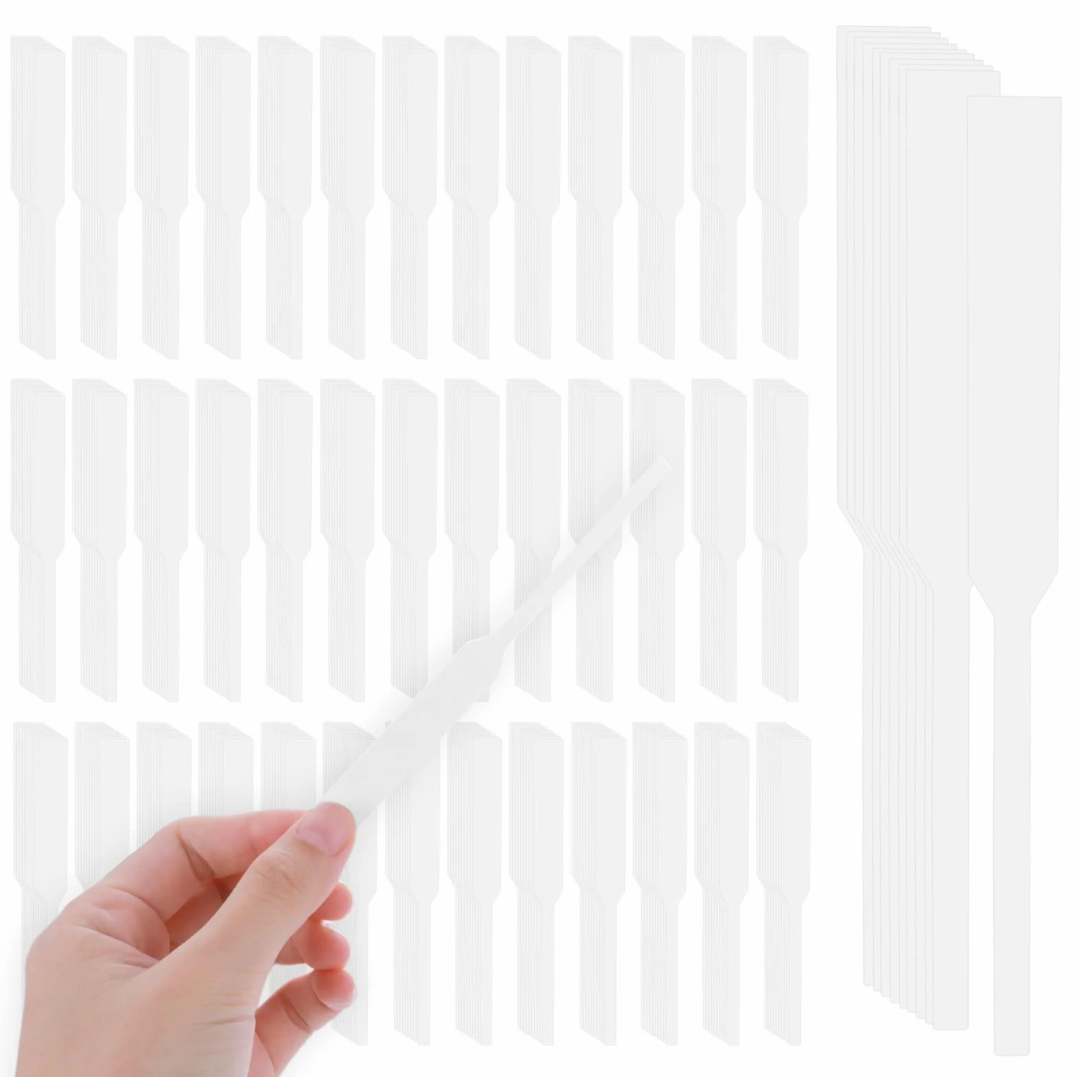Papier testowy Prasacco 400 sztuk, biały 13 cm do aromaterapii olejków eterycznych