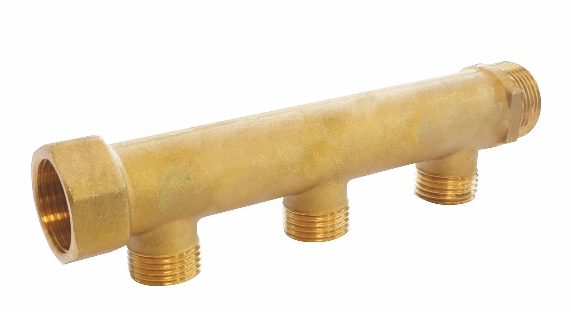 SOMATHERM FOR YOU Rozdzielacz Mosiężny 3 Wyjściami Gwint Męski 15/21 Wlot Żeński 20/27 10 Bar 90°C