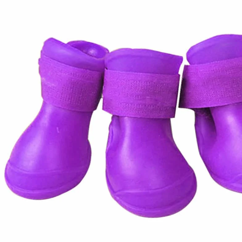 Buty dla Psów, 4PCS S DOG BOTS Buty do Gorącego Chodnika z Zagęszczonym Bez Poślizgu Lekkie Miękkie Wodoszczelne na Deszcz (S)