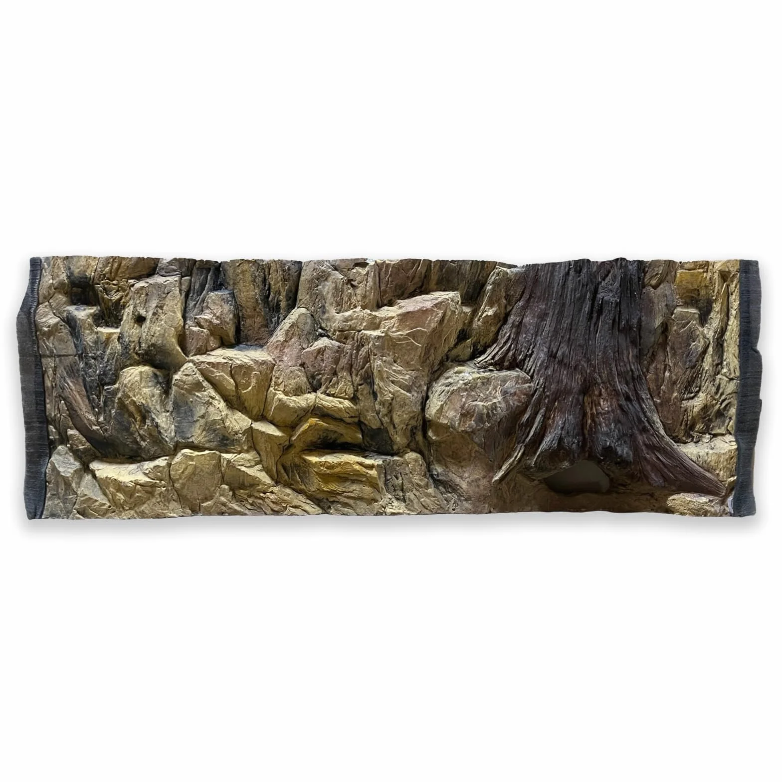 ZooPaul Tło do Akwarium 3D 100x40cm 100x50cm 100x60cm Tło do Terrarium Skała Kamień Struktura Korzeni Amazonii NOWE