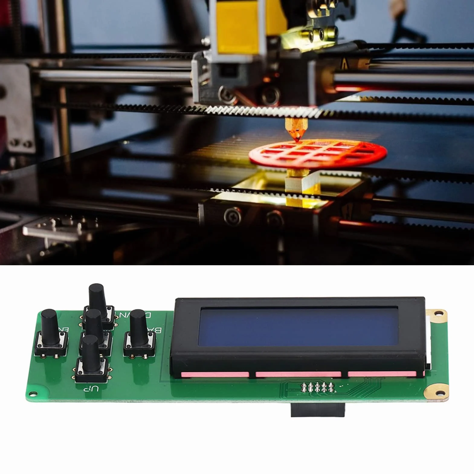 Ekran Wyświetlacza LCD 3.1in Wyświetlacz LCD Płyta Sterowania Panel Kontrolera z 5-pinowym Kablem do Anet A8, do A6, do A4