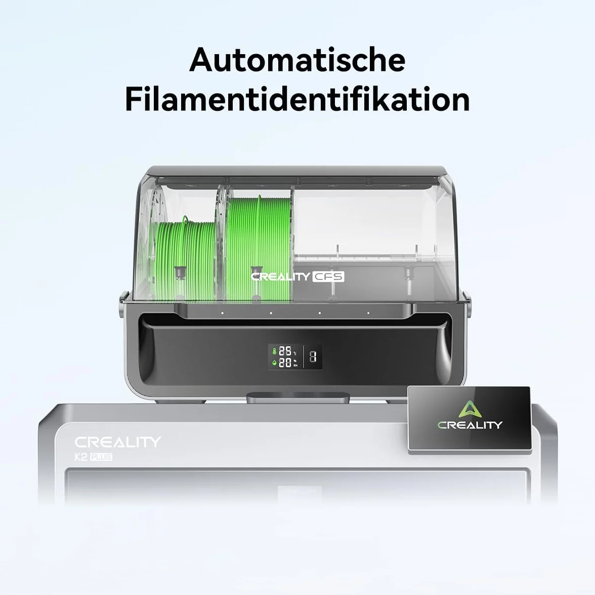 Creality CFS system filamentu do K2 Plus Creality Hi, automatyczna identyfikacja filamentu, automatyczne zatrzymywanie wilgoci do filamentu