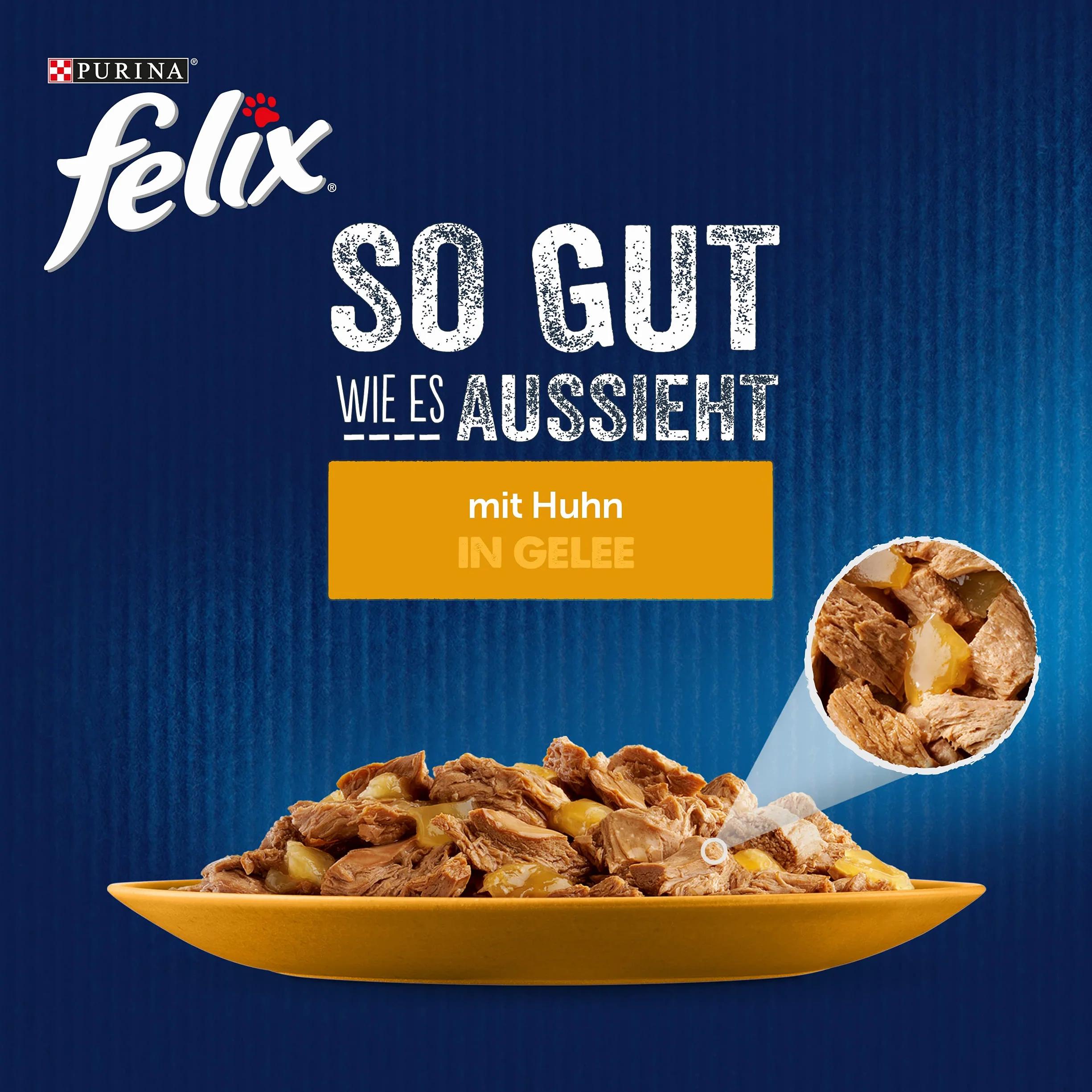 FELIX Karma dla kotów mokra w galaretce, z kurczakiem, opakowanie 26 sztuk (26 x 85 g)