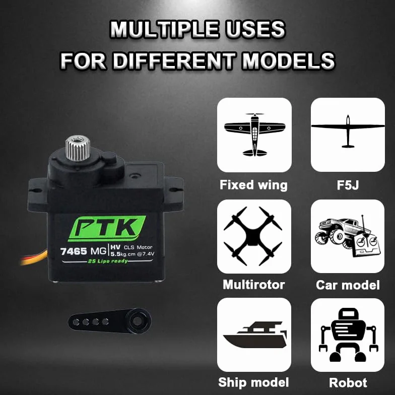 Miniature Digital Servo 9g 5kg Torque 180 Degree 4pcs Robot Fixed Wing