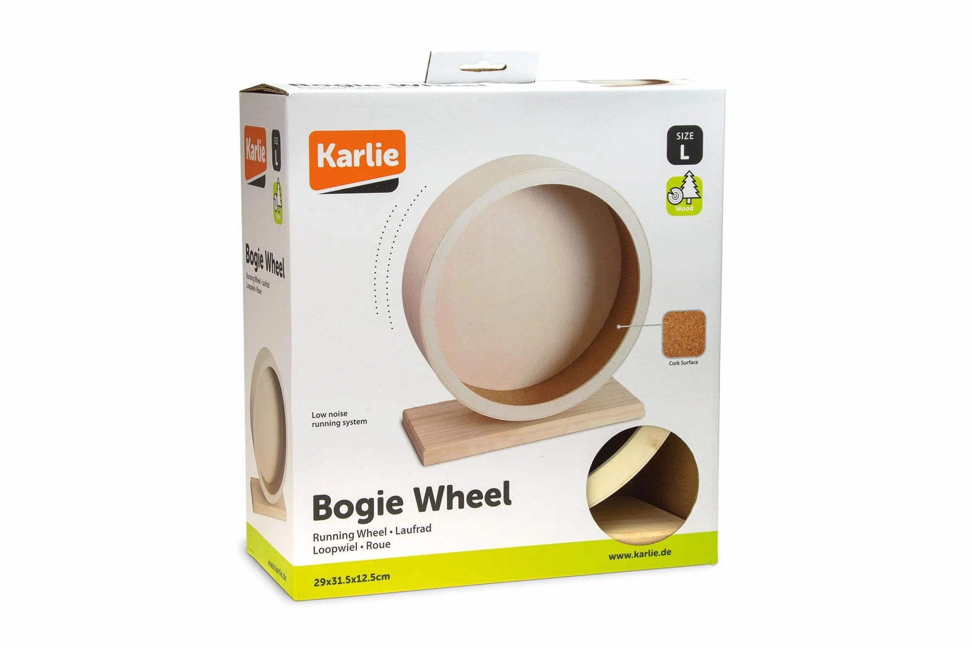 Karlie 1030975 Kołowrotek dla Gryzoni, Ø 28,5 cm, Brązowy