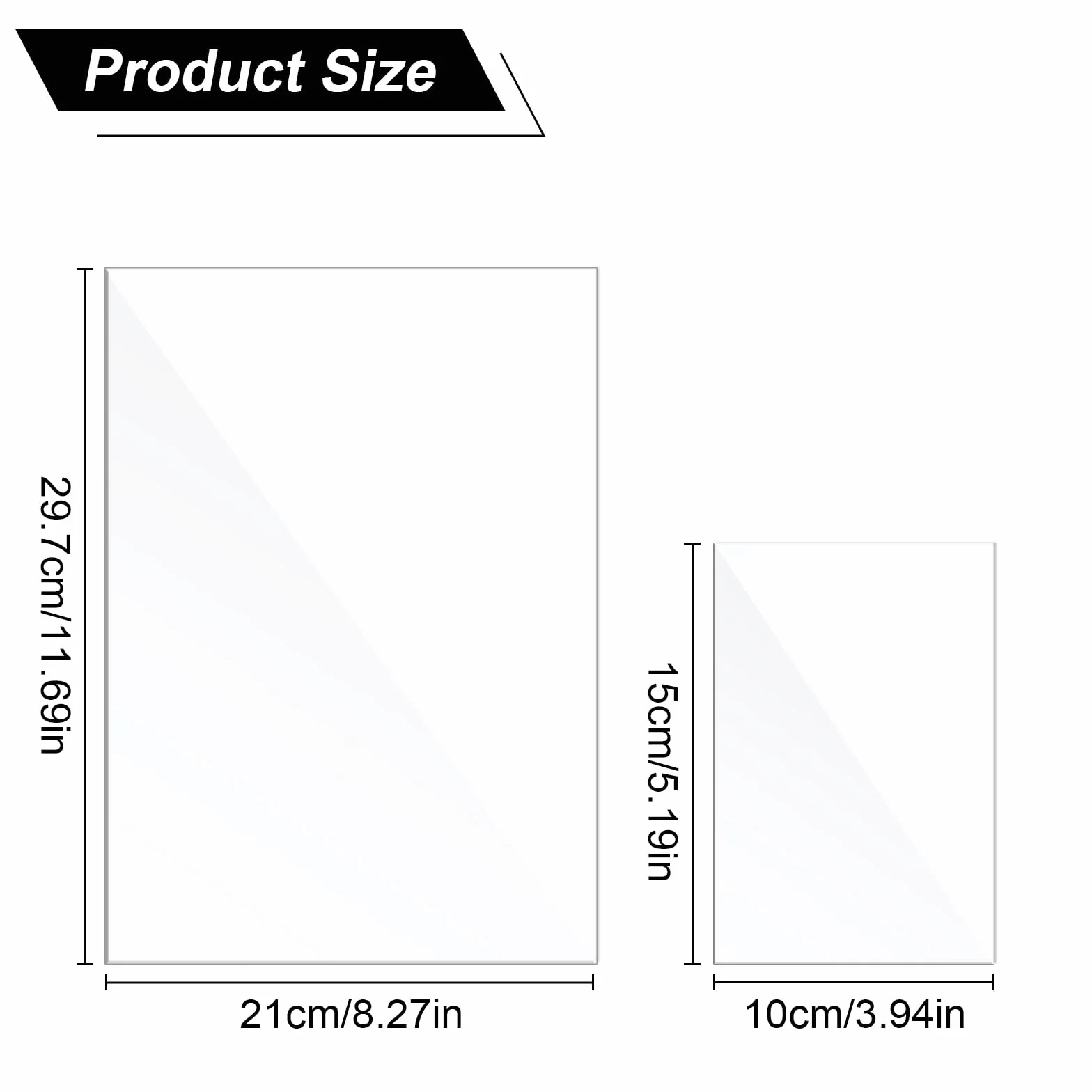 Płyty akrylowe przezroczyste 10x15 cm 29,7x21 cm A4 1 mm 15 szt.