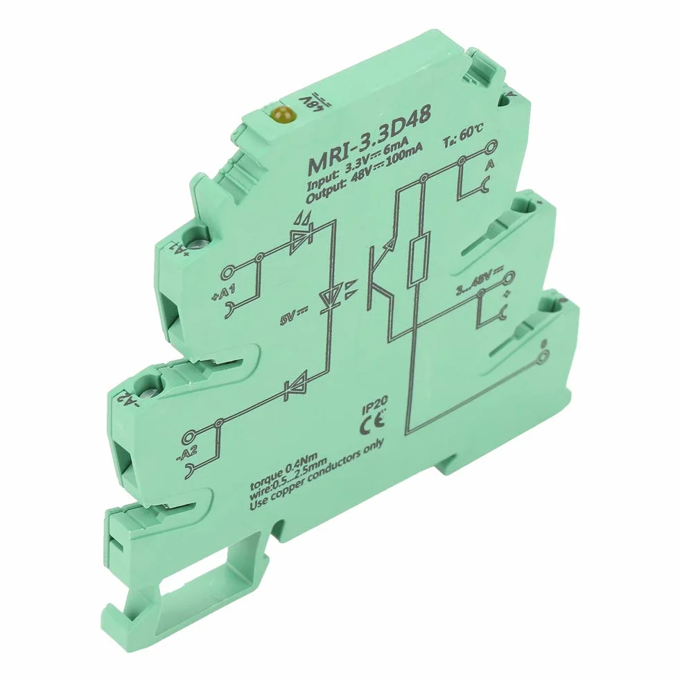 Optokoppler PLC-Relais MRI-3.3D48 DC 3.3VDC Eingang 3-48VDC Ausgang