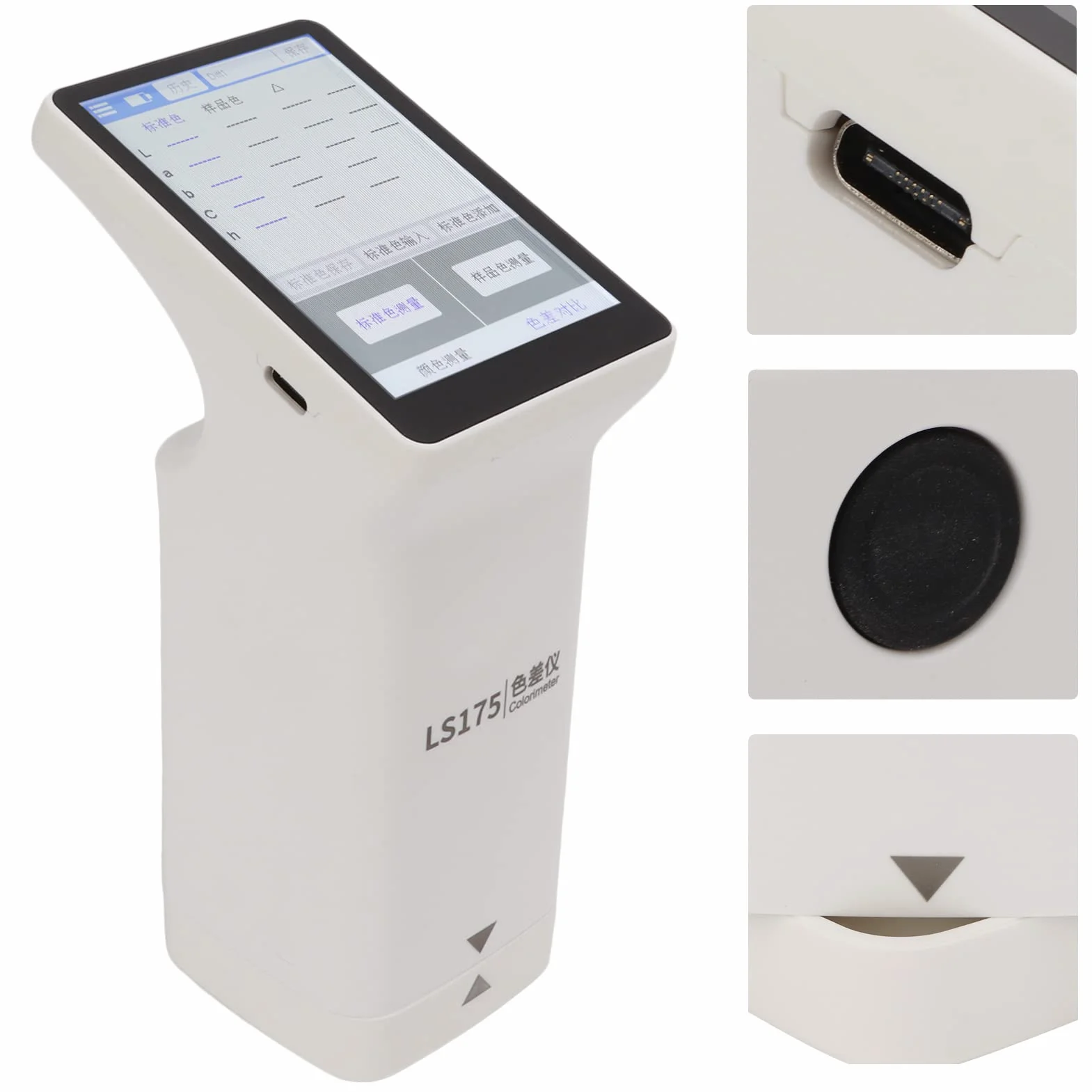 Cyfrowy Kolorymetr LS175 Analizator Kolorów Tester Różnicy Kolorów z Ekranem Dotykowym 3,5 Cala