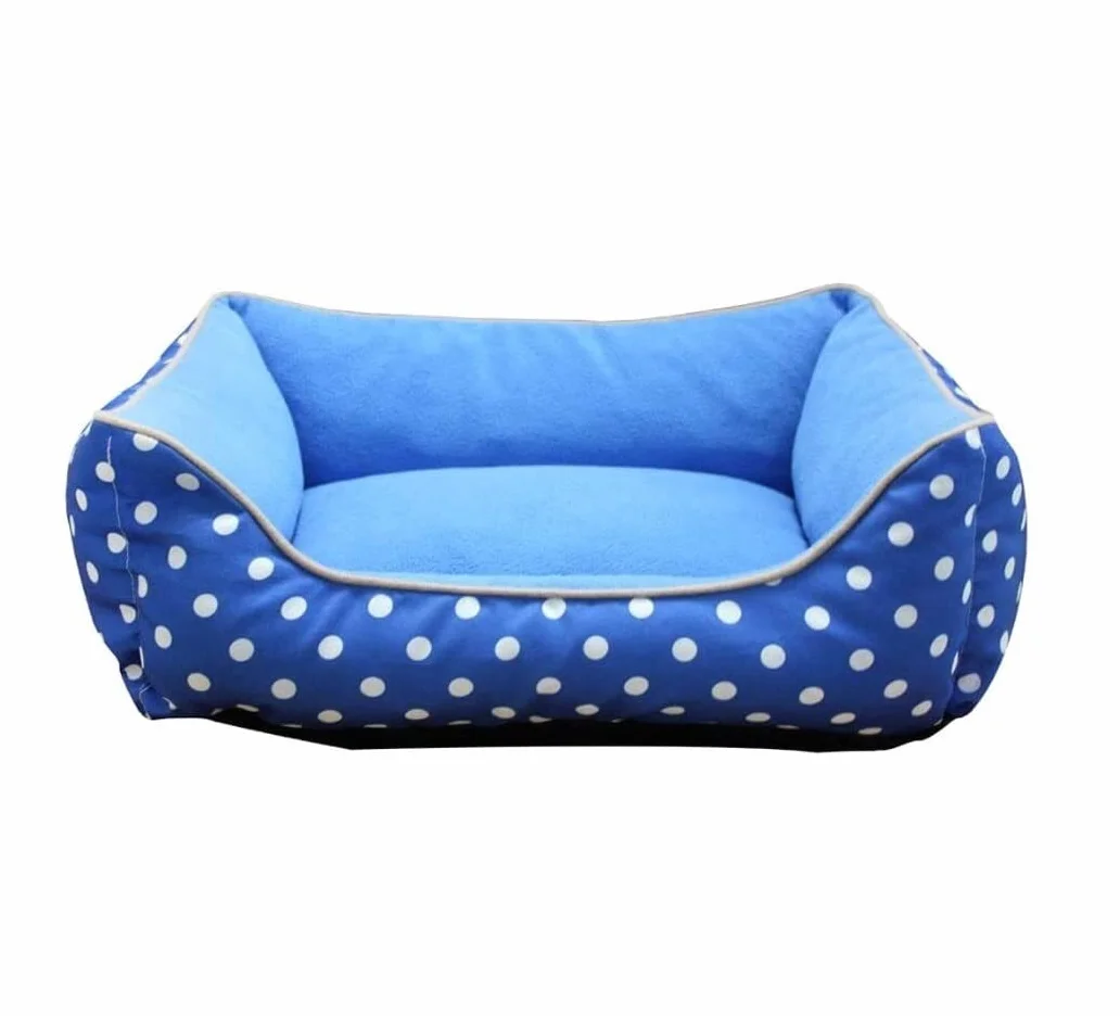 Kosz dla Psa Sofa Dla Zwierząt Legowisko Dla Psa Wodoodporne Dno Miękki Polar Ciepłe Legowisko Dla Kota Dom Dla Zwierząt I Wygodne Legowisko Dla Zwierząt Legowisko dla Zwierząt (Color : Blu, Size :