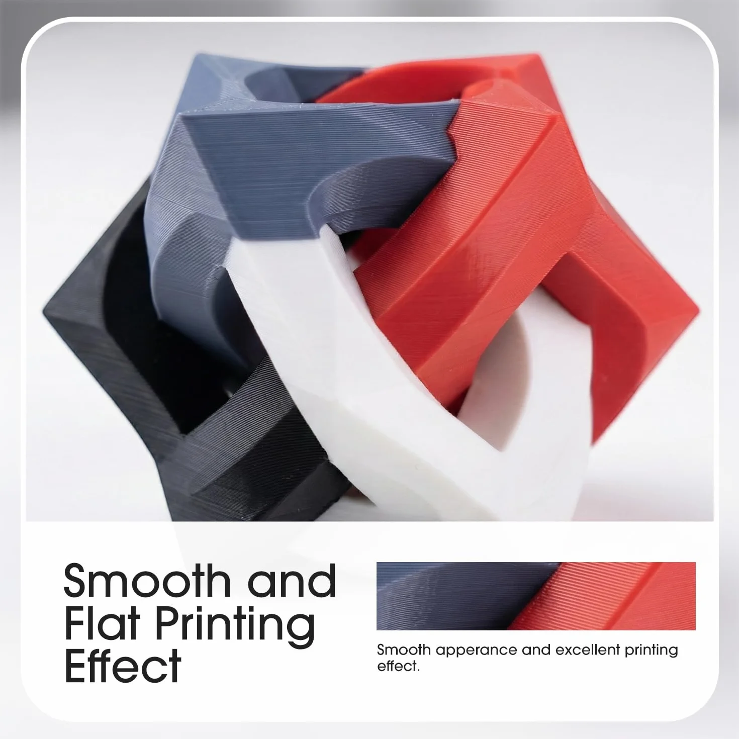 eSUN PLA Filament 1,75 mm dokładność wymiarowa +/- 0,03 mm 2KG Chłodna biel + czerń