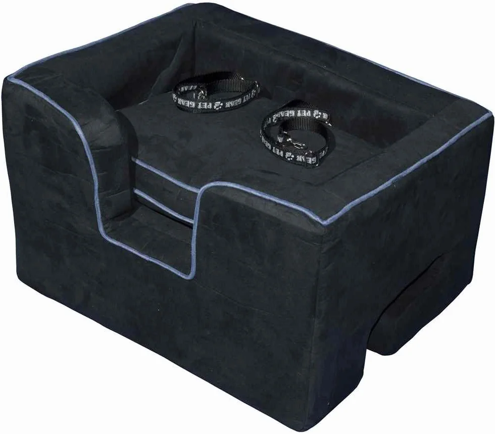 Pet Gear Lookout Booster Car Seat, zdejmowana komfortowa poduszka, bezpieczeństwo w zestawie, instalacja w ciągu kilku sekund, nie wymaga użycia narzędzi