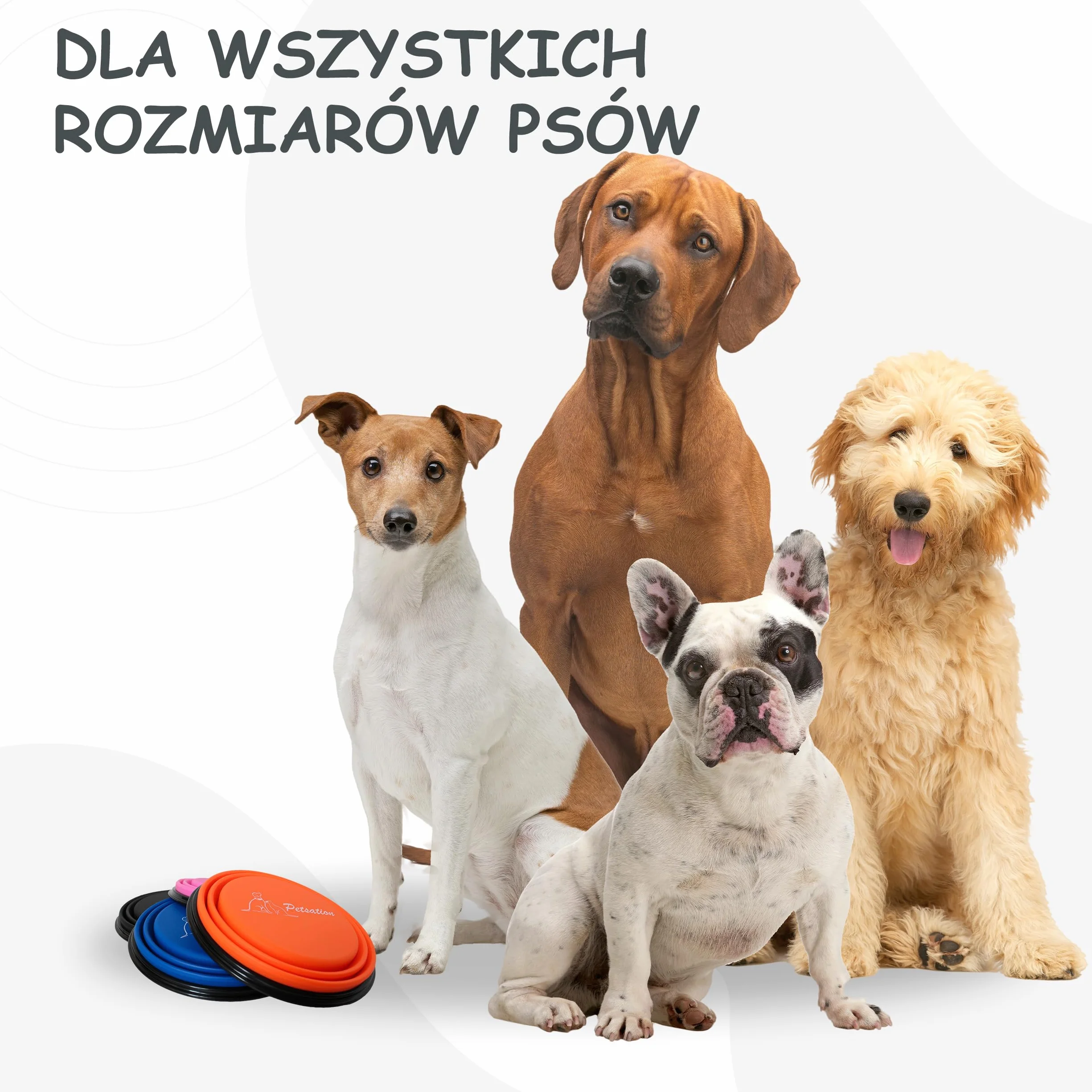 Miska dla psa składana w podróży [oryginalna] miska na karmę dla psa, idealna na co dzień, miska na wodę 350 ml, miska do picia dla psa, miska podróżna, miska na jedzenie (350 ml,